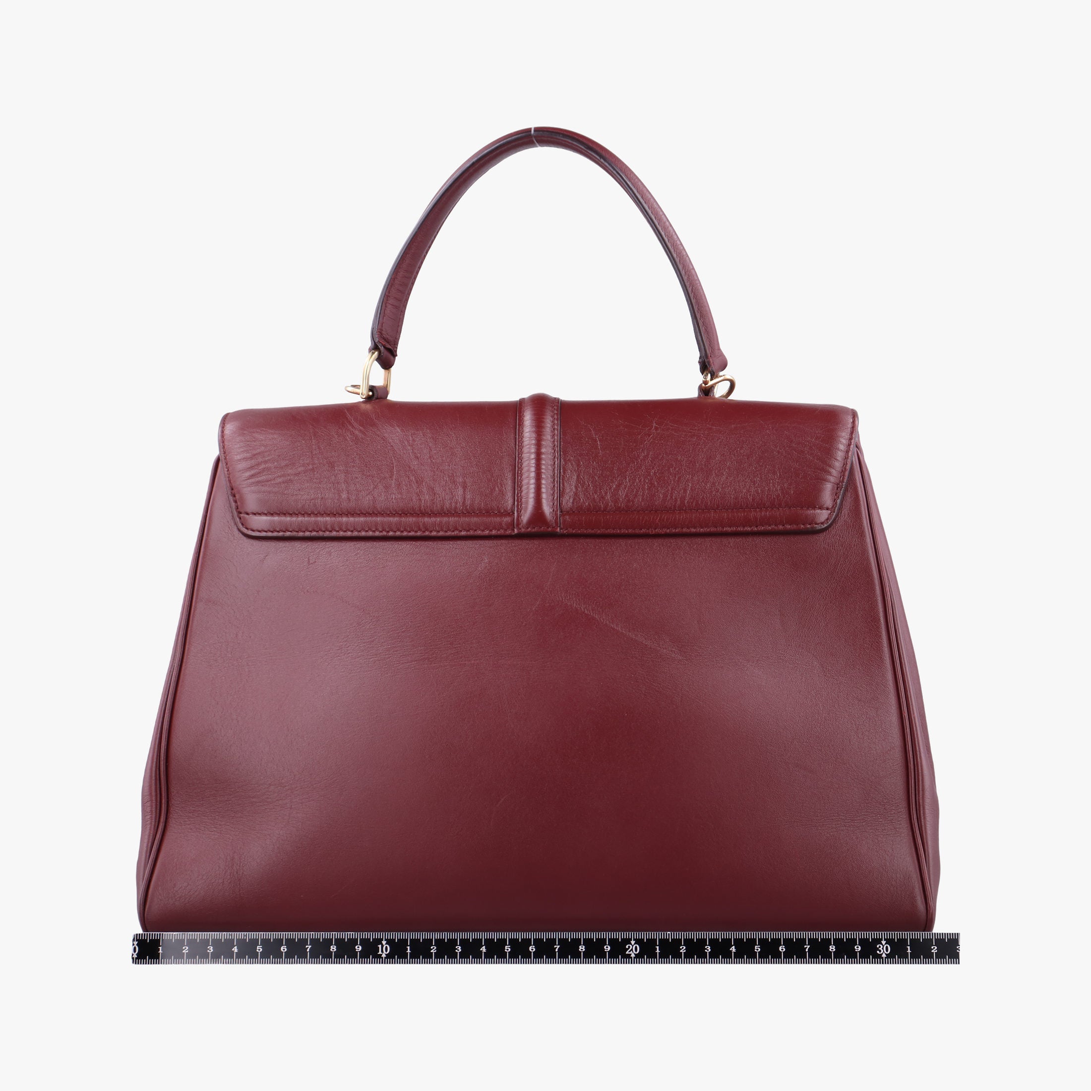 Pre-owned Celine 16 Bag Burgundy Calfskin  shoulderbag | stylenewstar