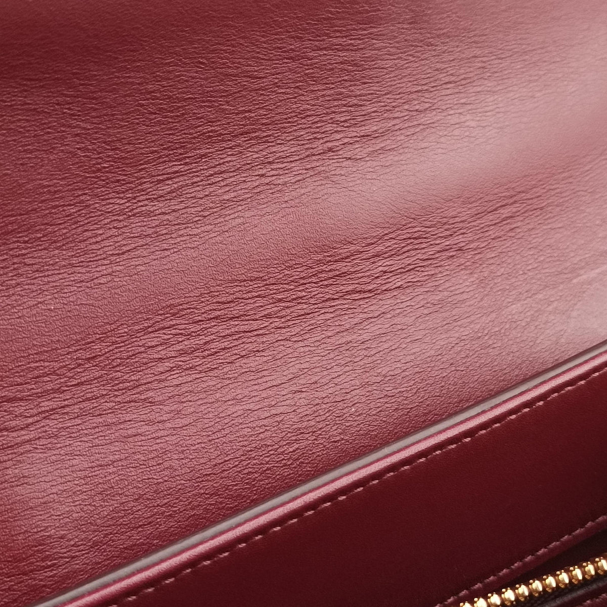Pre-owned Celine 16 Bag Burgundy Calfskin  shoulderbag | stylenewstar