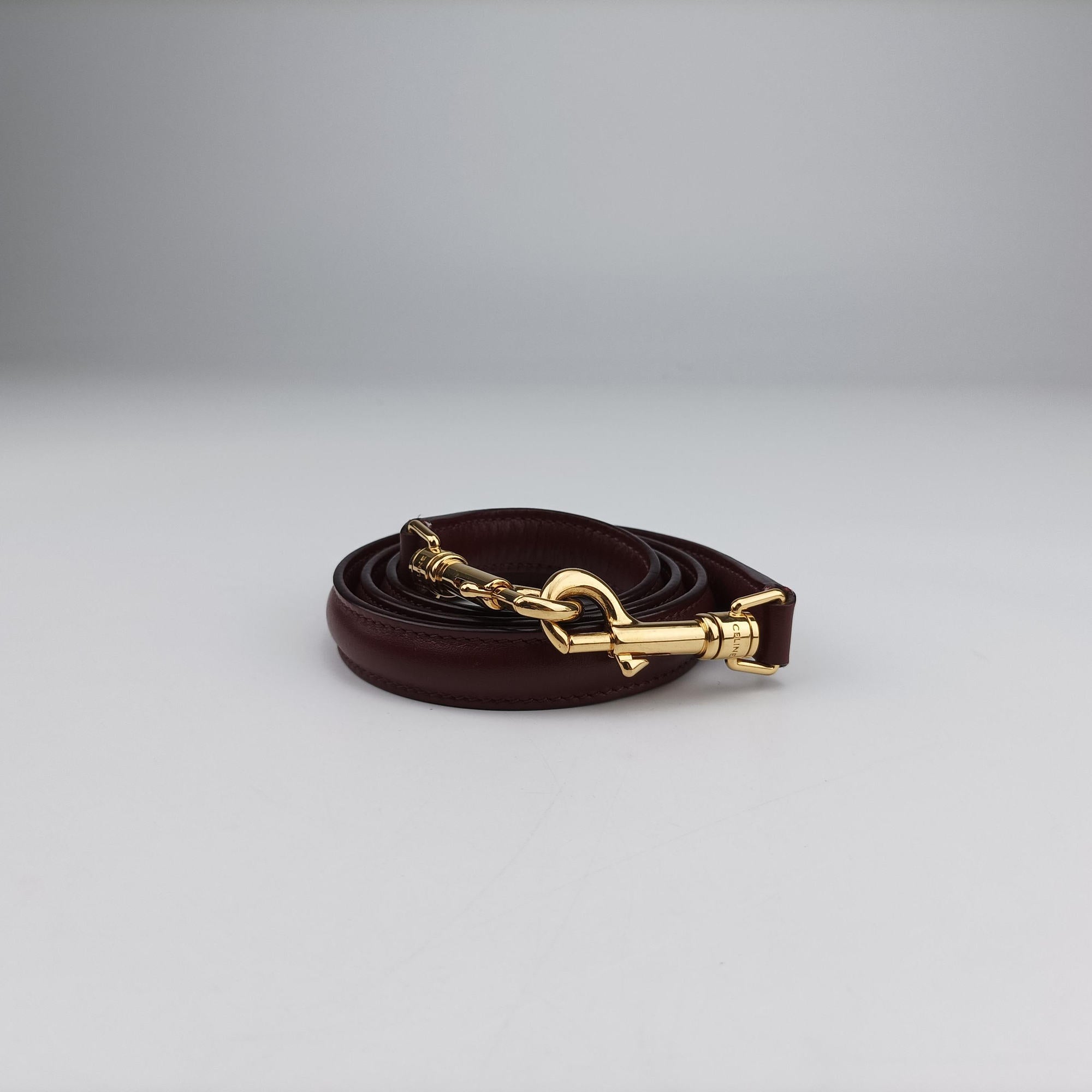 Pre-owned Celine 16 Bag Burgundy Calfskin  shoulderbag | stylenewstar
