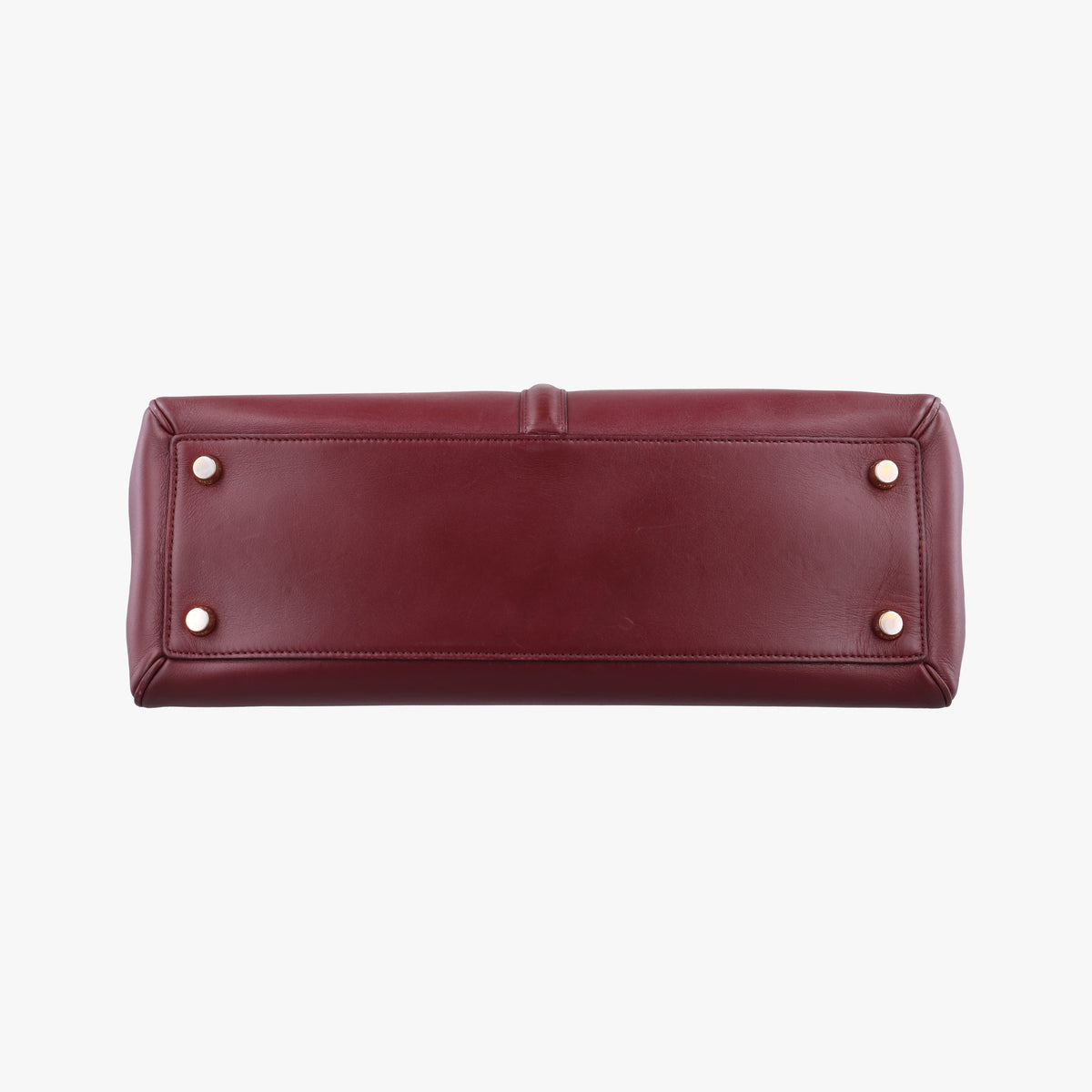 Pre-owned Celine 16 Bag Burgundy Calfskin  shoulderbag | stylenewstar