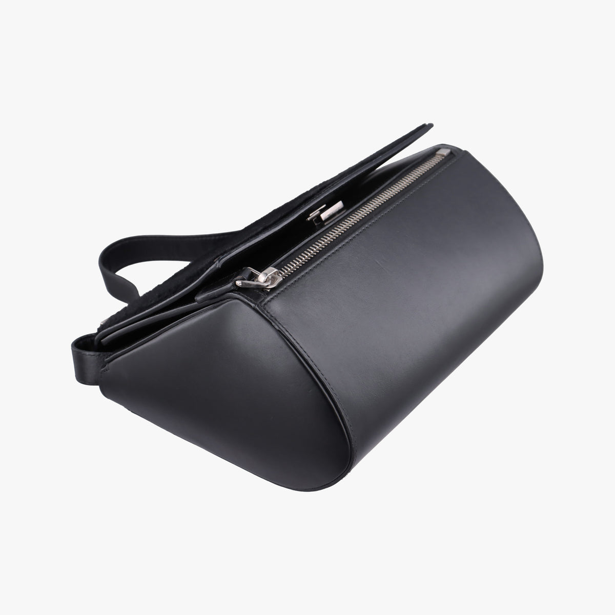 Pre-owned Givenchy Pandora Box Black Leather × Ponyhair  shoulderbag | stylenewstar