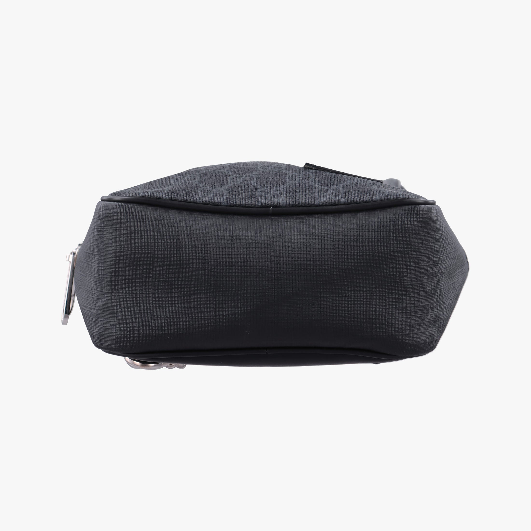 Secondhand Gucci GG Supreme Navy x Black PVC coated canvas 478325 bum bag/waist bag | stylenewstar