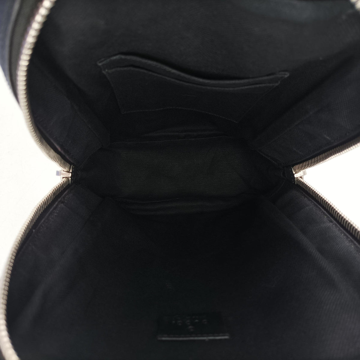 Secondhand Gucci GG Supreme Navy x Black PVC coated canvas 478325 bum bag/waist bag | stylenewstar