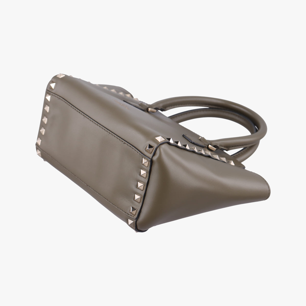 Pre-owned Valentino Rockstud Green Leather  shoulderbag | stylenewstar