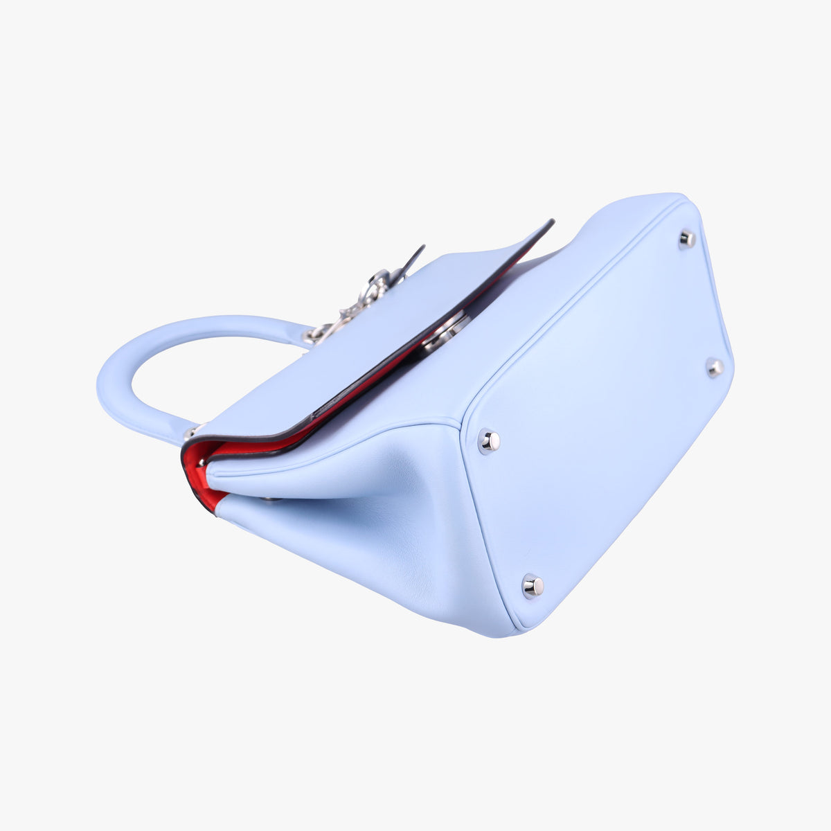 Pre-owned Christian Dior Be Dior Blue Leather  shoulderbag | stylenewstar