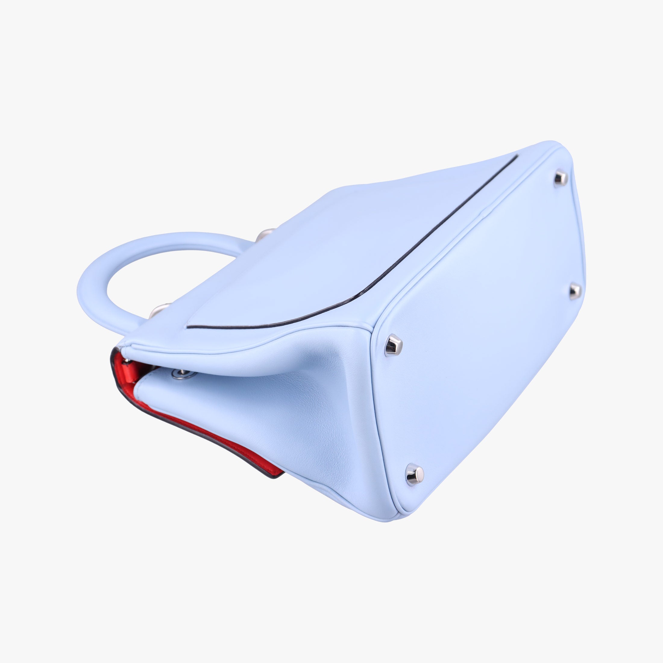 Pre-owned Christian Dior Be Dior Blue Leather  shoulderbag | stylenewstar