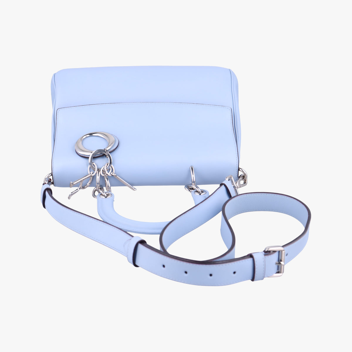 Pre-owned Christian Dior Be Dior Blue Leather  shoulderbag | stylenewstar