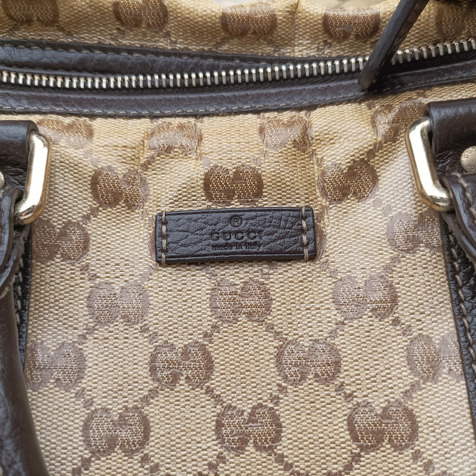 Secondhand Gucci Joy Guccissima Brown PVC coated canvas 265697 handbag | stylenewstar
