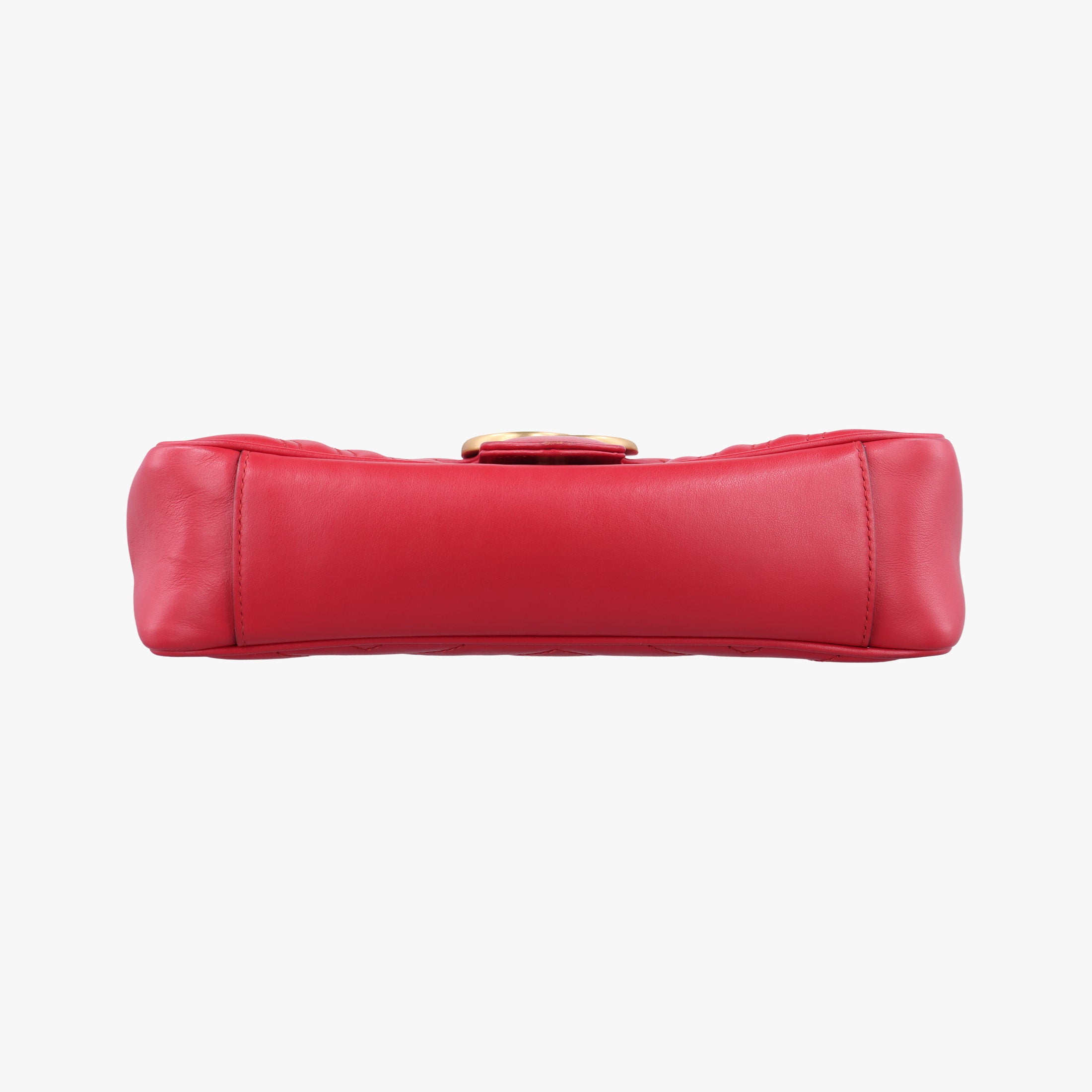 Pre-owned Gucci GG Marmont Red Leather 443497 shoulderbag | stylenewstar