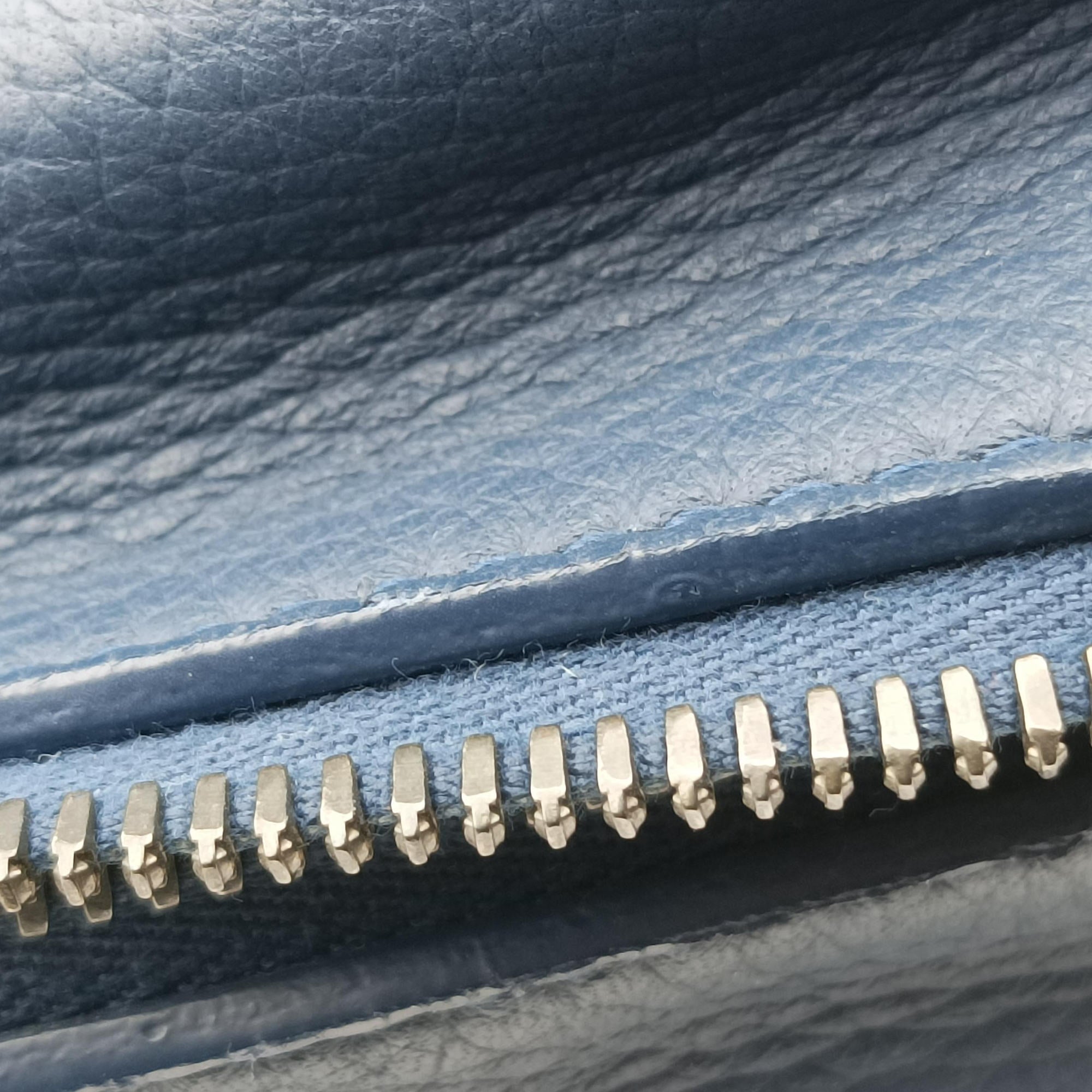 Pre-owned Bottega Veneta Intrecciato Blue lambskin  shoulderbag | stylenewstar