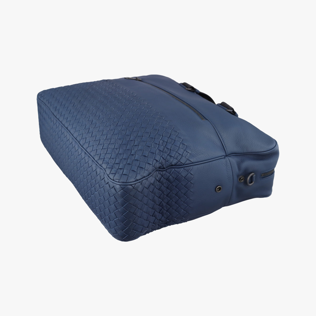 Pre-owned Bottega Veneta Intrecciato Blue lambskin  shoulderbag | stylenewstar