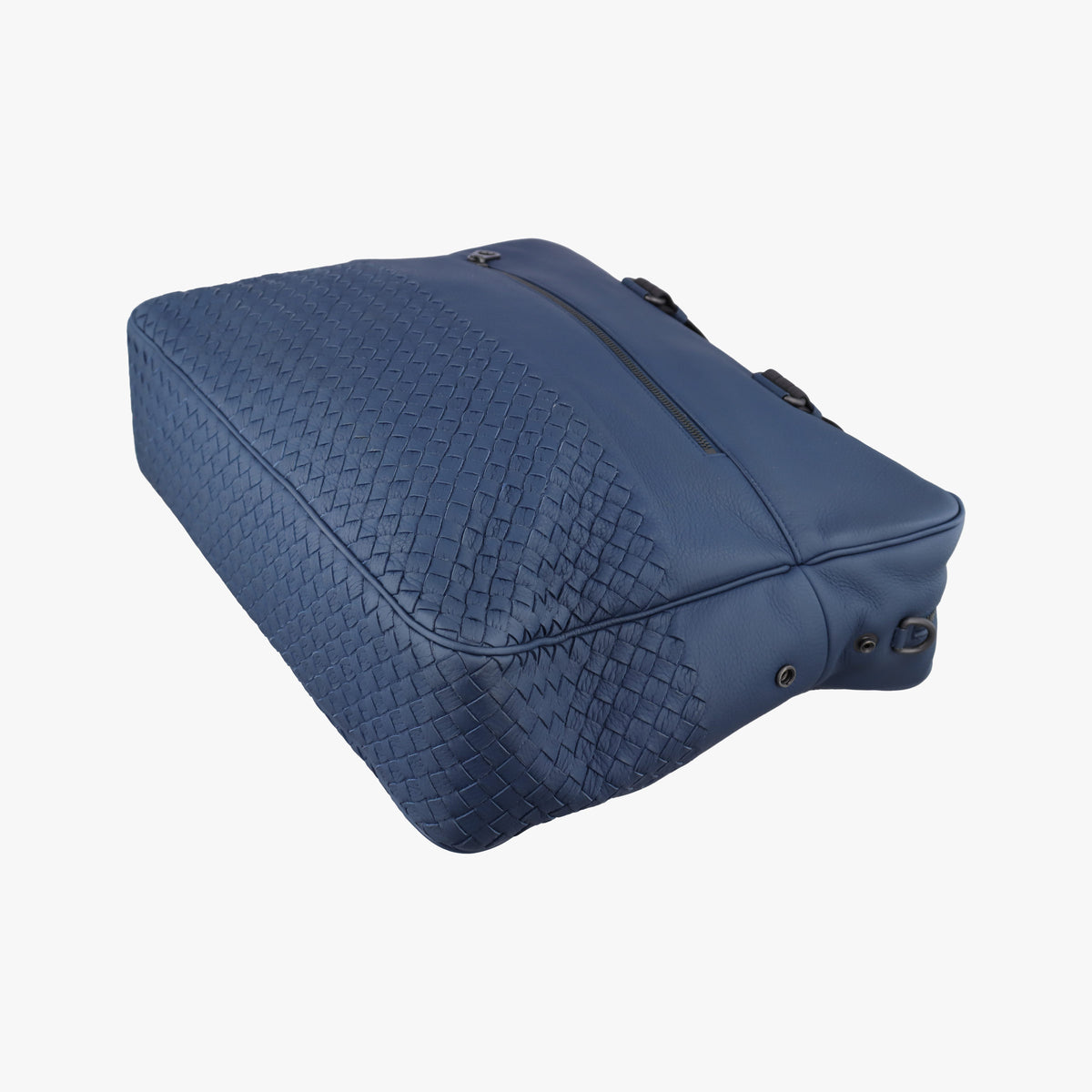 Pre-owned Bottega Veneta Intrecciato Blue lambskin  shoulderbag | stylenewstar