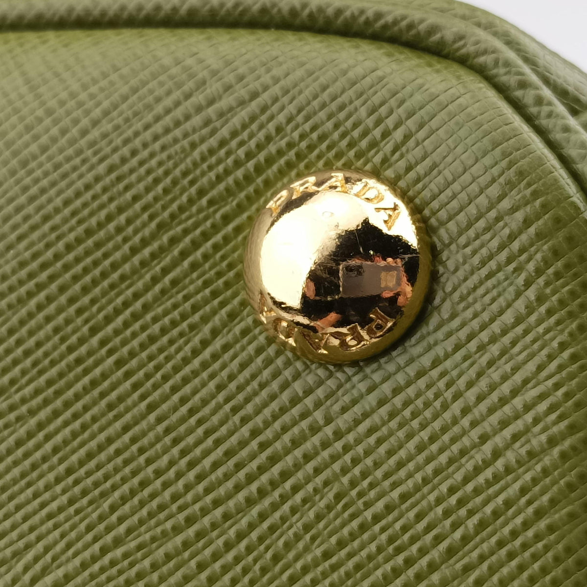 Pre-owned Prada Galleria Green SAFFIANO Leather BN2274 shoulderbag | stylenewstar