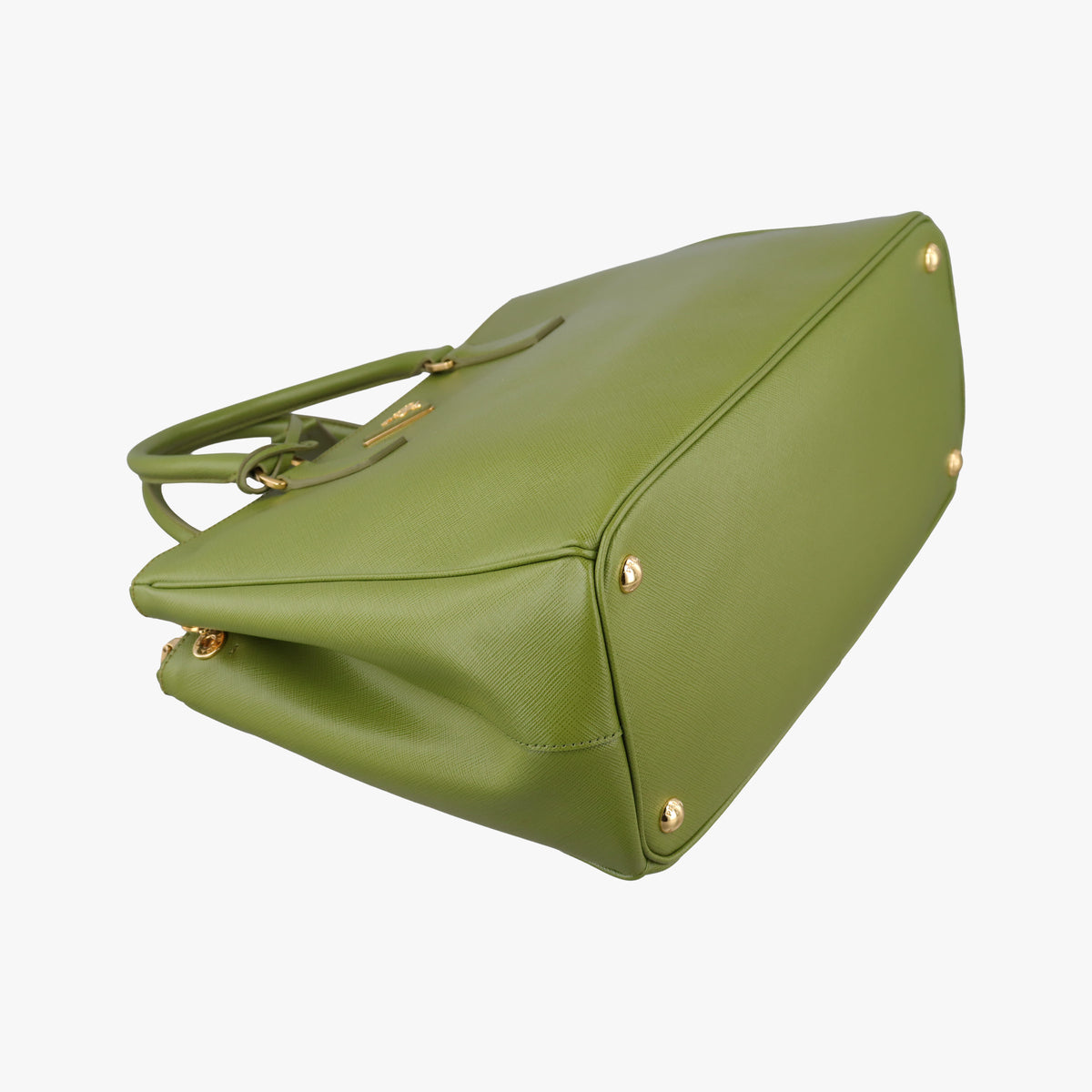 Pre-owned Prada Galleria Green SAFFIANO Leather BN2274 shoulderbag | stylenewstar
