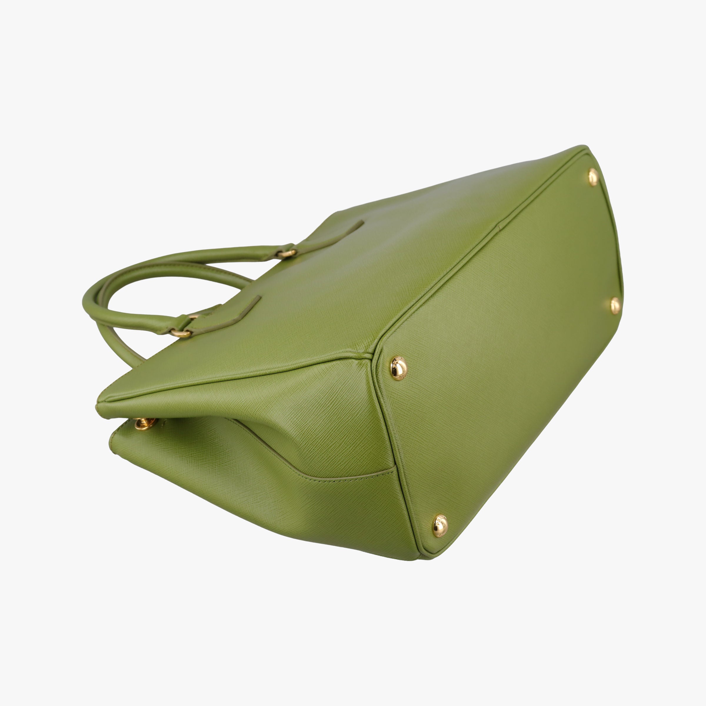Pre-owned Prada Galleria Green SAFFIANO Leather BN2274 shoulderbag | stylenewstar