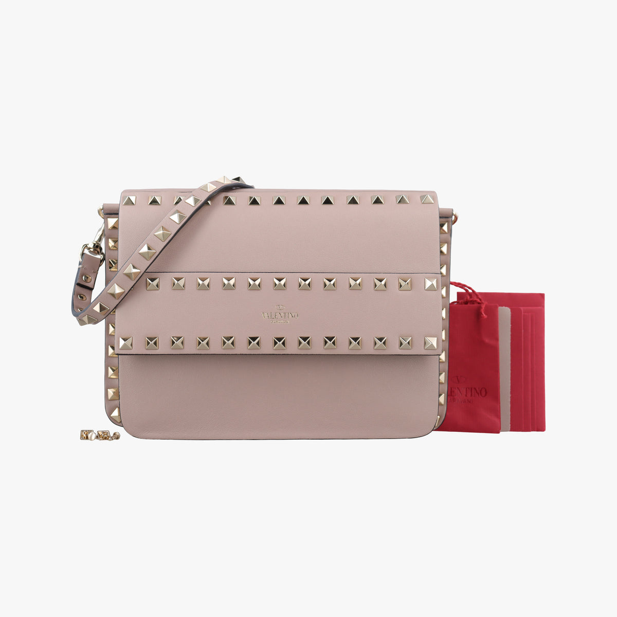 Vintage Valentino Rockstud Pink leather  shoulderbag | stylenewstar