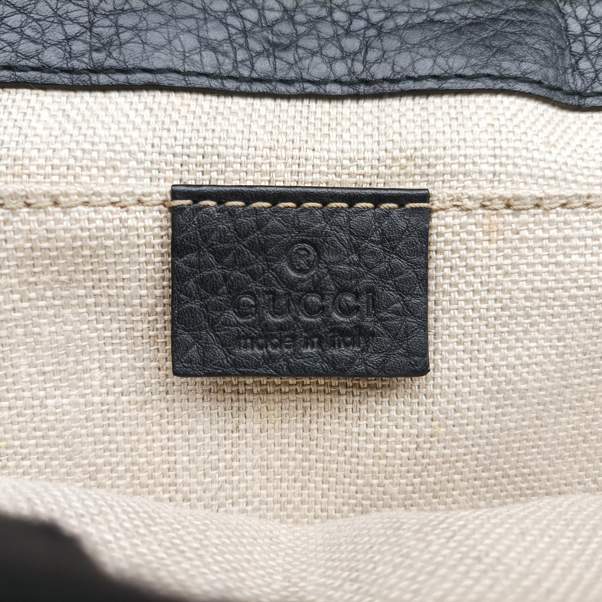 Pre-owned Gucci Greenwich chain Black Leather 268748 shoulderbag | stylenewstar