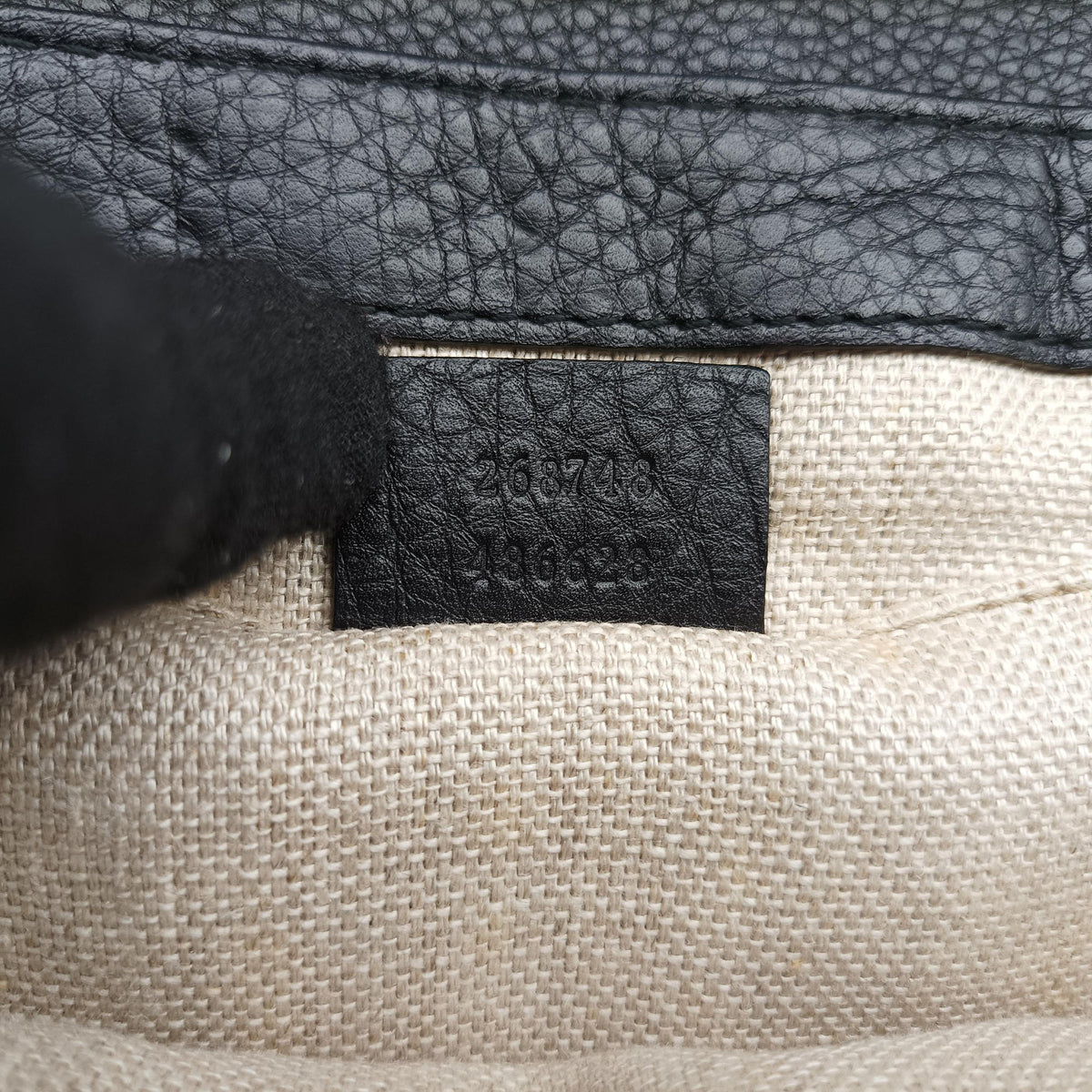Pre-owned Gucci Greenwich chain Black Leather 268748 shoulderbag | stylenewstar
