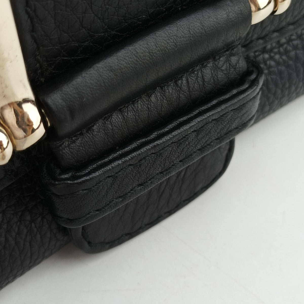 Pre-owned Gucci Greenwich chain Black Leather 268748 shoulderbag | stylenewstar