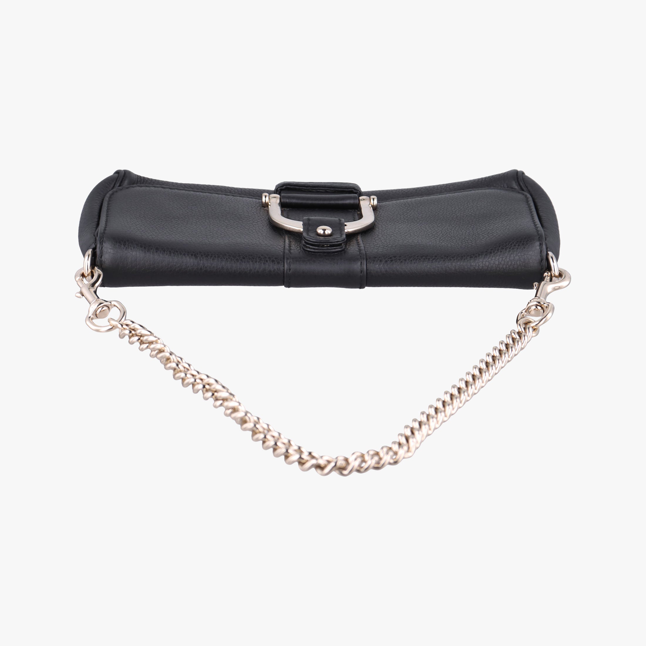 Pre-owned Gucci Greenwich chain Black Leather 268748 shoulderbag | stylenewstar