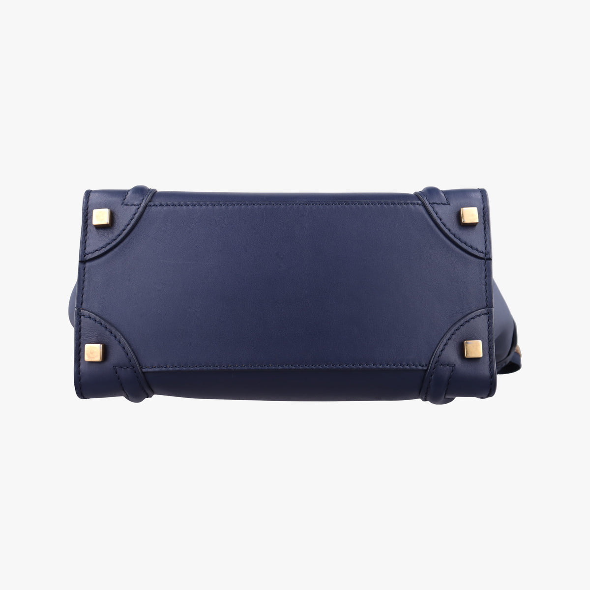 Secondhand Celine Luggage Mini Shopper Navy Leather  handbag | stylenewstar