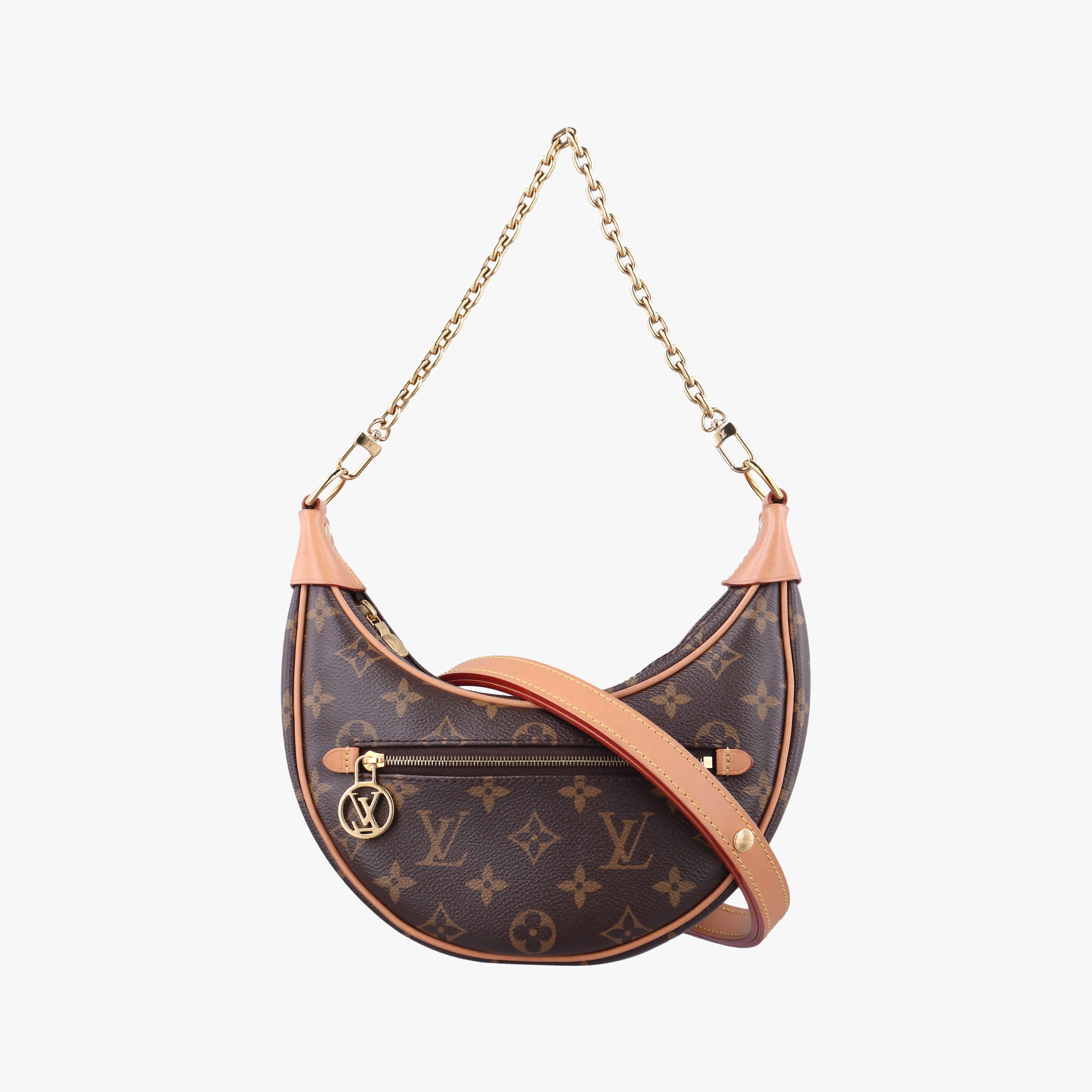 Vintage Louis Vuitton LOOP Brown×Beige Monogram Canvas M81098 shoulderbag | stylenewstar