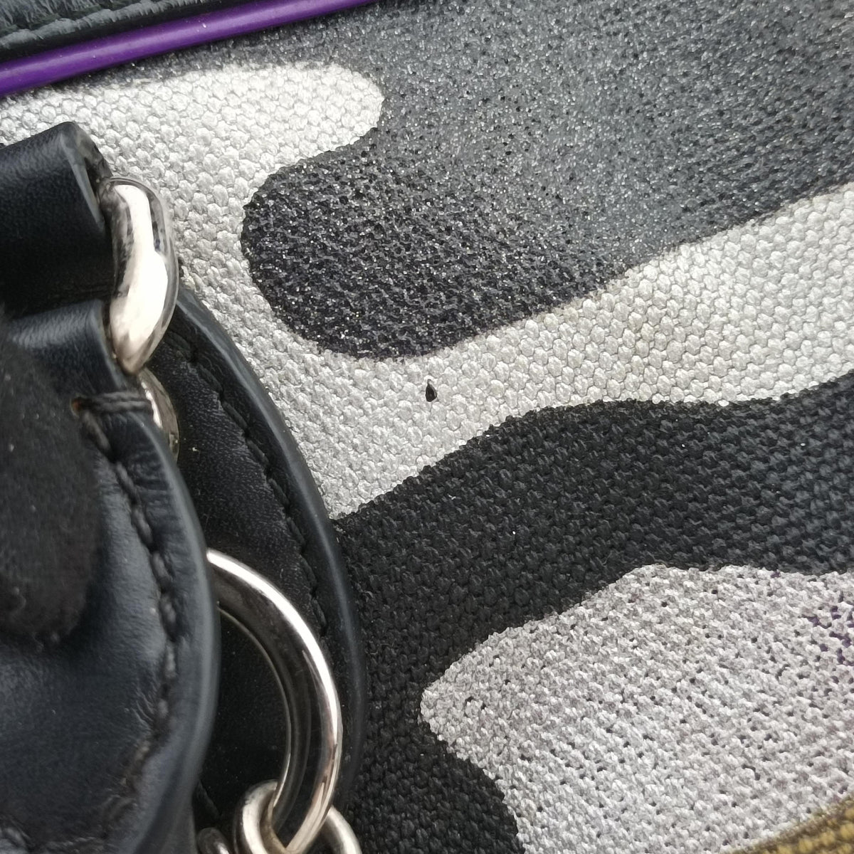 Secondhand Christian Dior Camouflage Print Bowler Multicolour canvas  handbag | stylenewstar