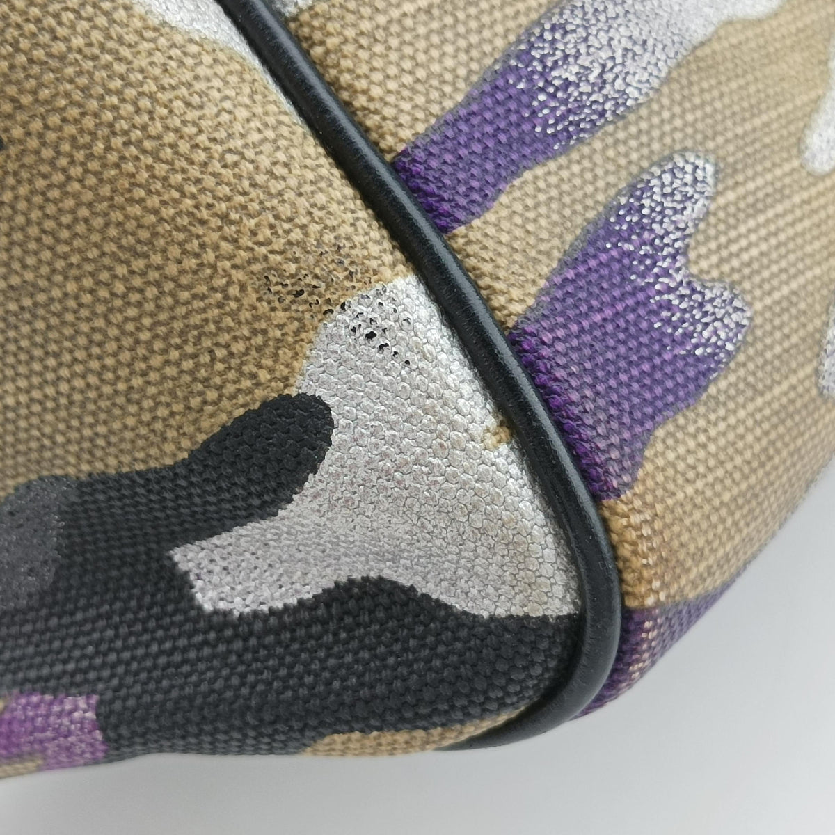 Secondhand Christian Dior Camouflage Print Bowler Multicolour canvas  handbag | stylenewstar