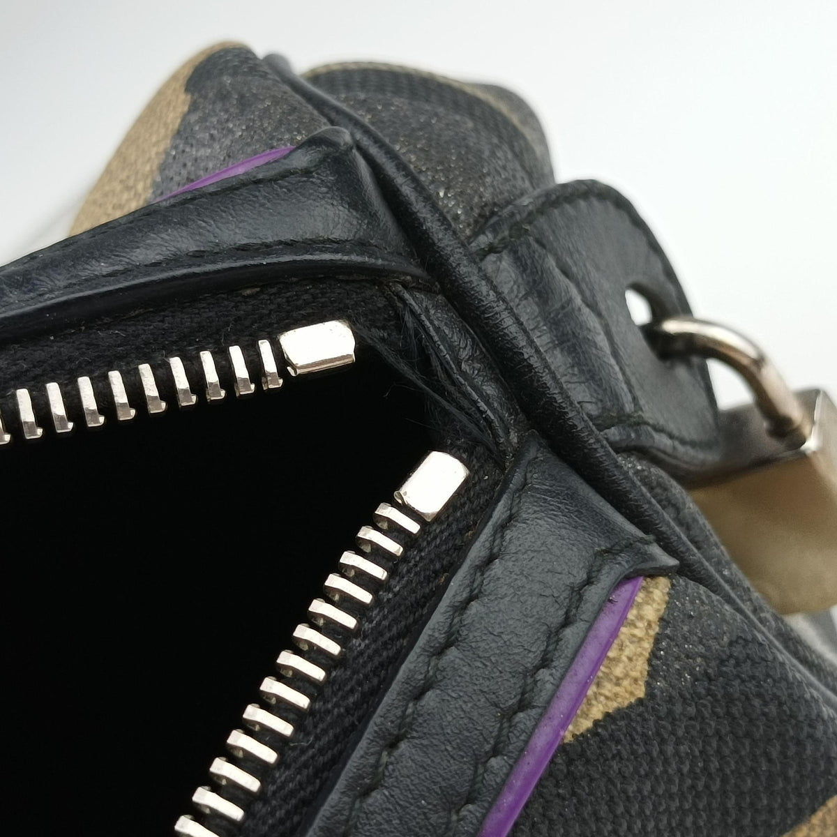 Secondhand Christian Dior Camouflage Print Bowler Multicolour canvas  handbag | stylenewstar