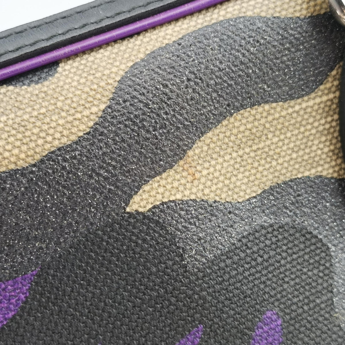 Secondhand Christian Dior Camouflage Print Bowler Multicolour canvas  handbag | stylenewstar