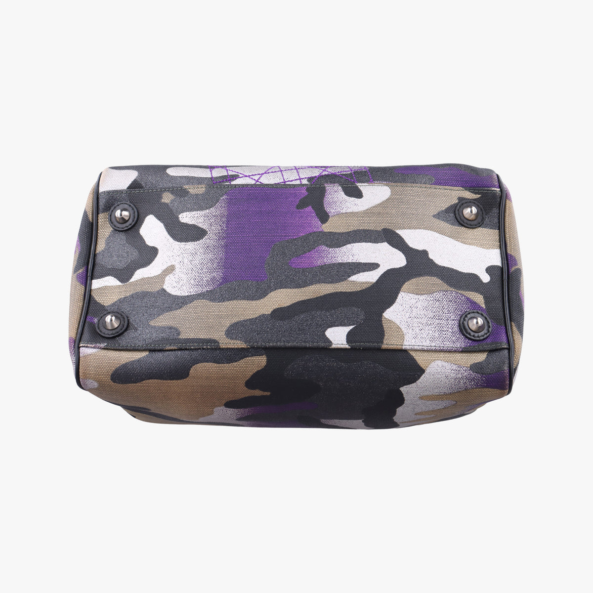 Secondhand Christian Dior Camouflage Print Bowler Multicolour canvas  handbag | stylenewstar