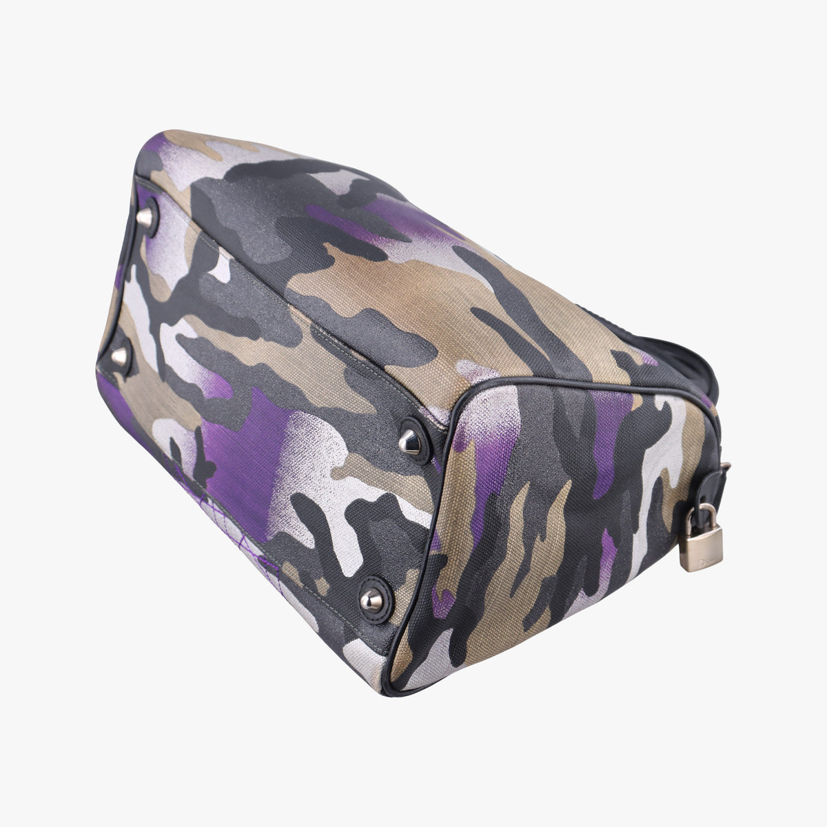 Secondhand Christian Dior Camouflage Print Bowler Multicolour canvas  handbag | stylenewstar