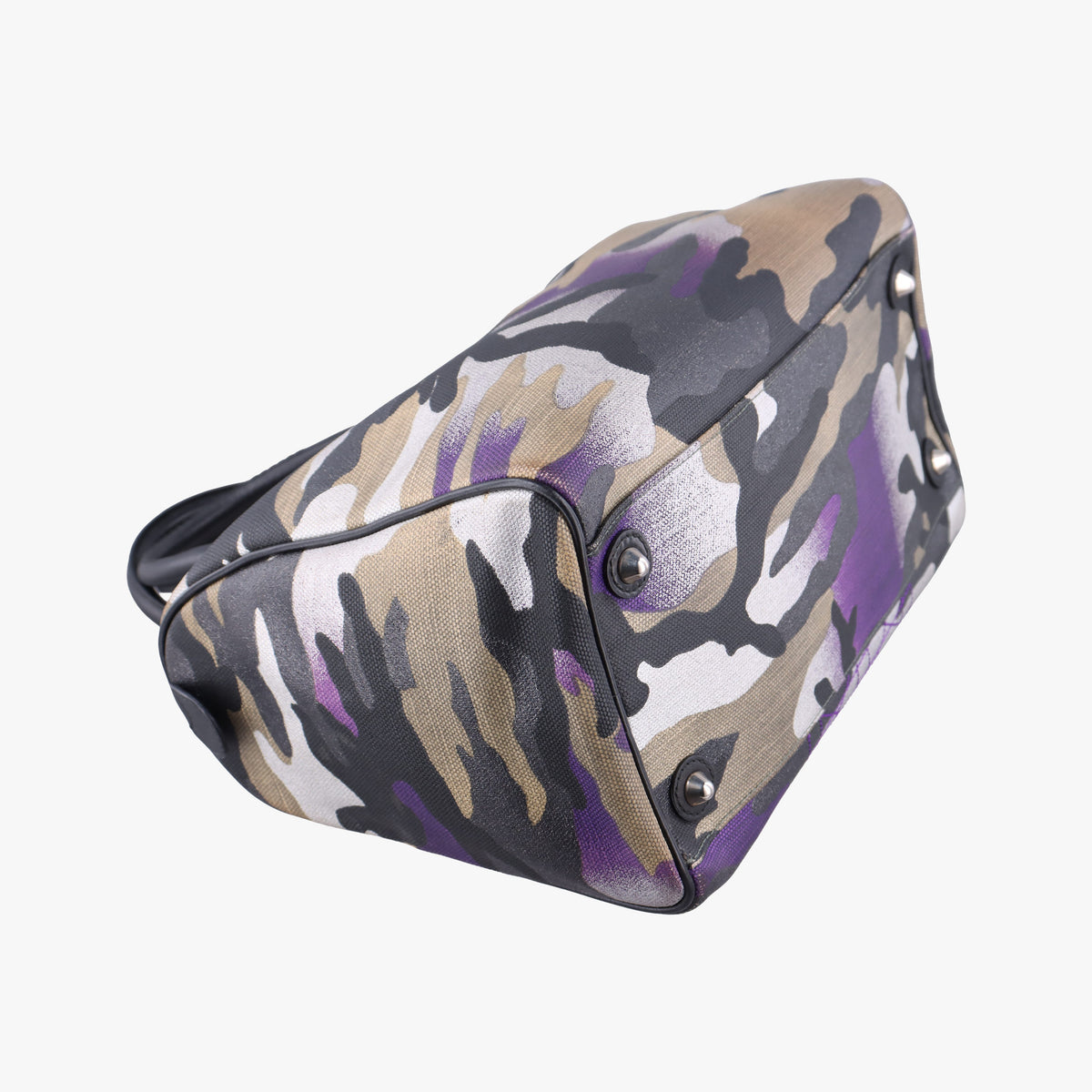 Secondhand Christian Dior Camouflage Print Bowler Multicolour canvas  handbag | stylenewstar