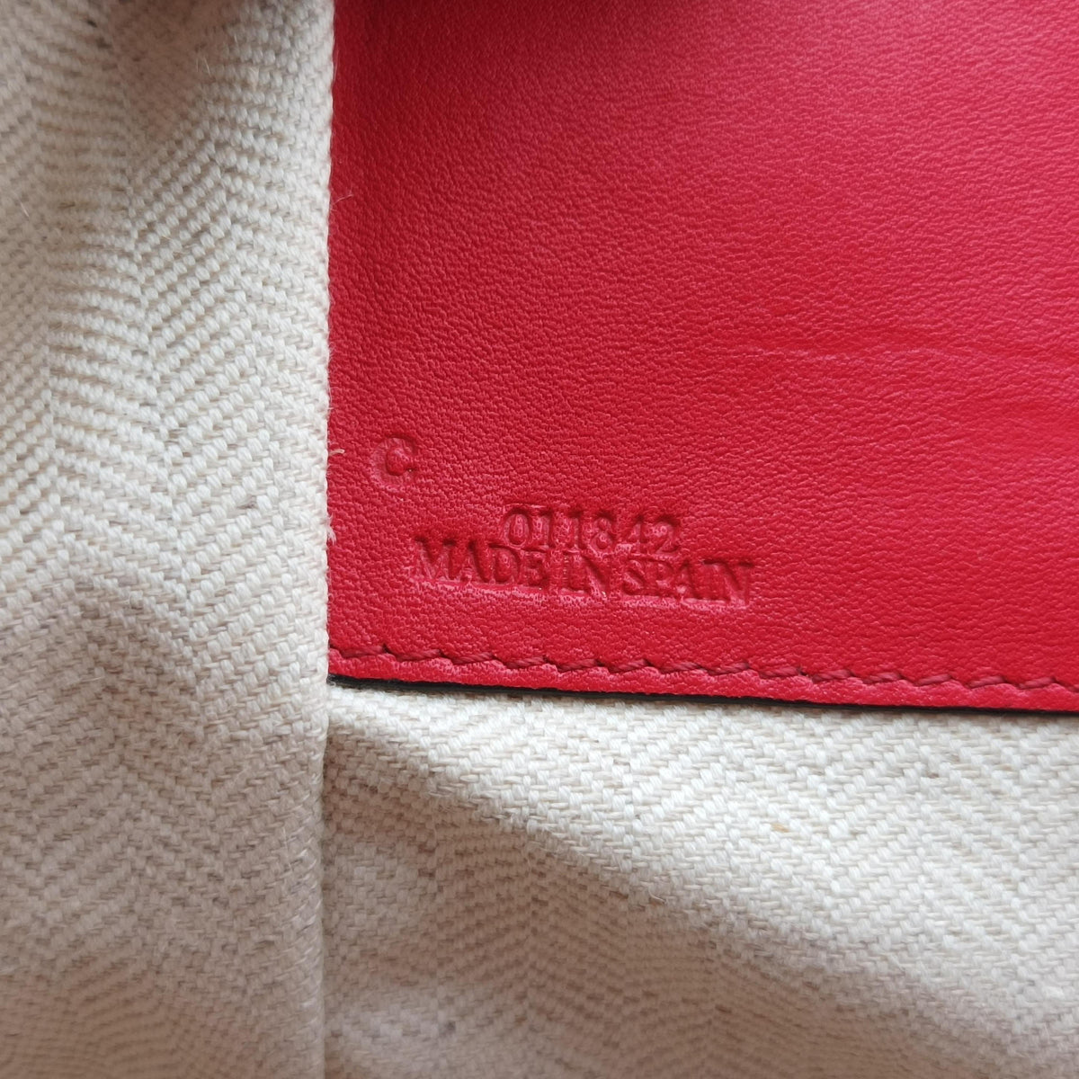 Secondhand Loewe Hammock Red Leather  shoulderbag | stylenewstar