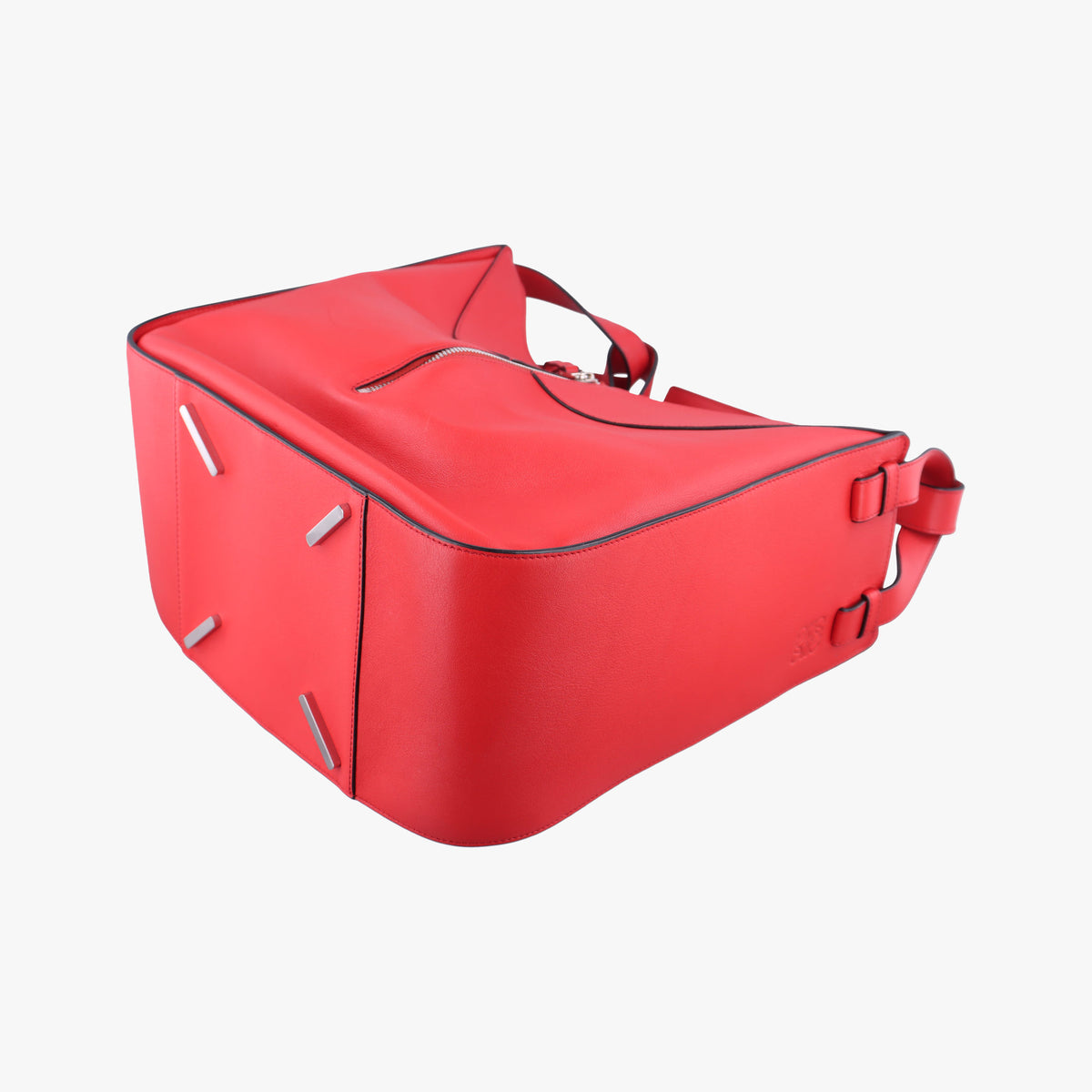 Pre-owned Loewe Hammock Red Leather  shoulderbag | stylenewstar