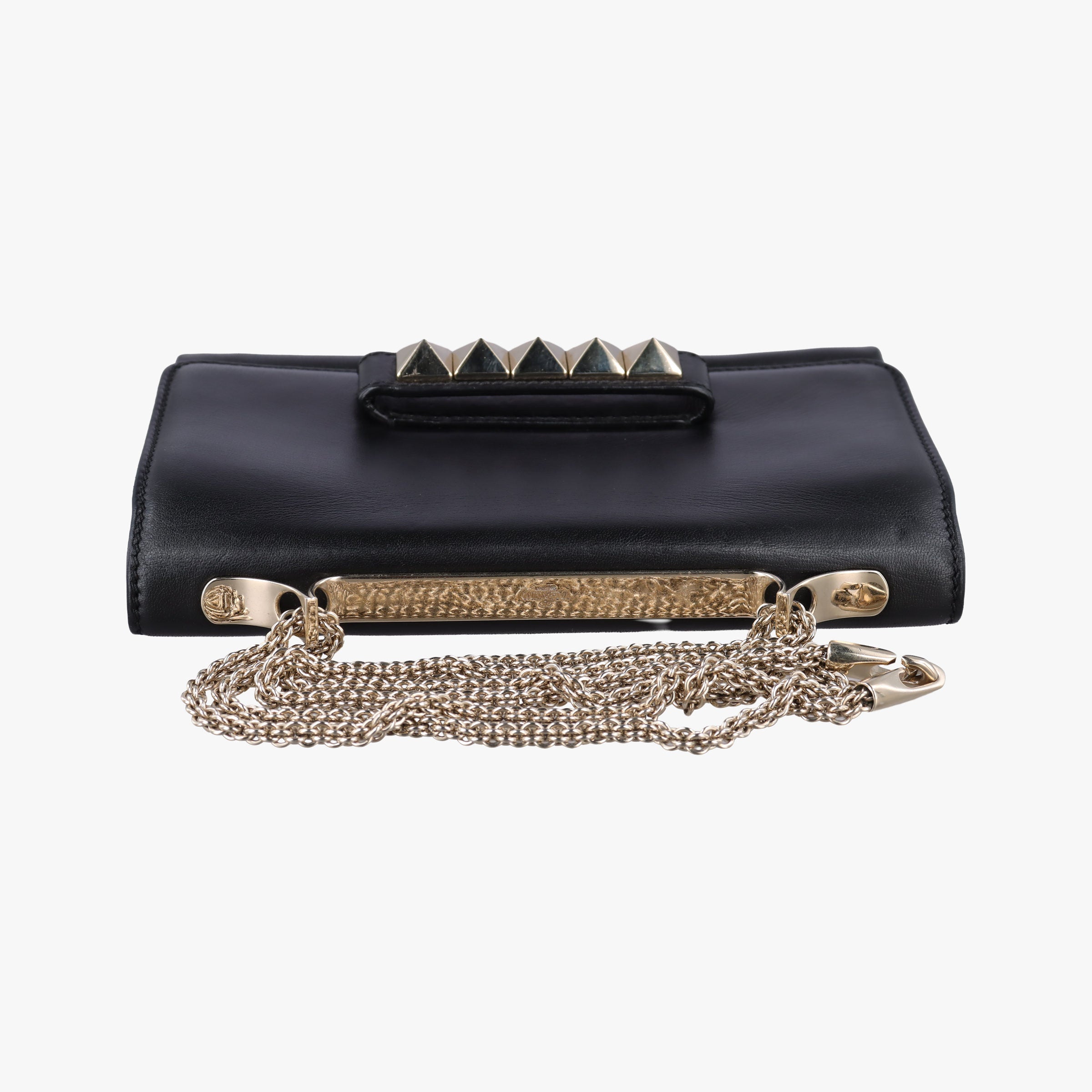 Pre-owned Valentino Rockstud Va Va Voom Black Leather  shoulderbag | stylenewstar