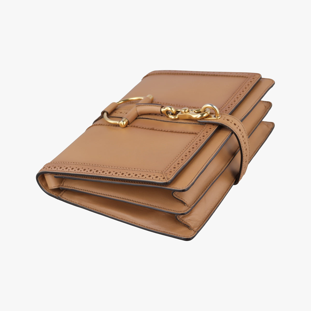 Pre-owned Gucci Duilio Broge Beige Leather 296902 shoulderbag | stylenewstar