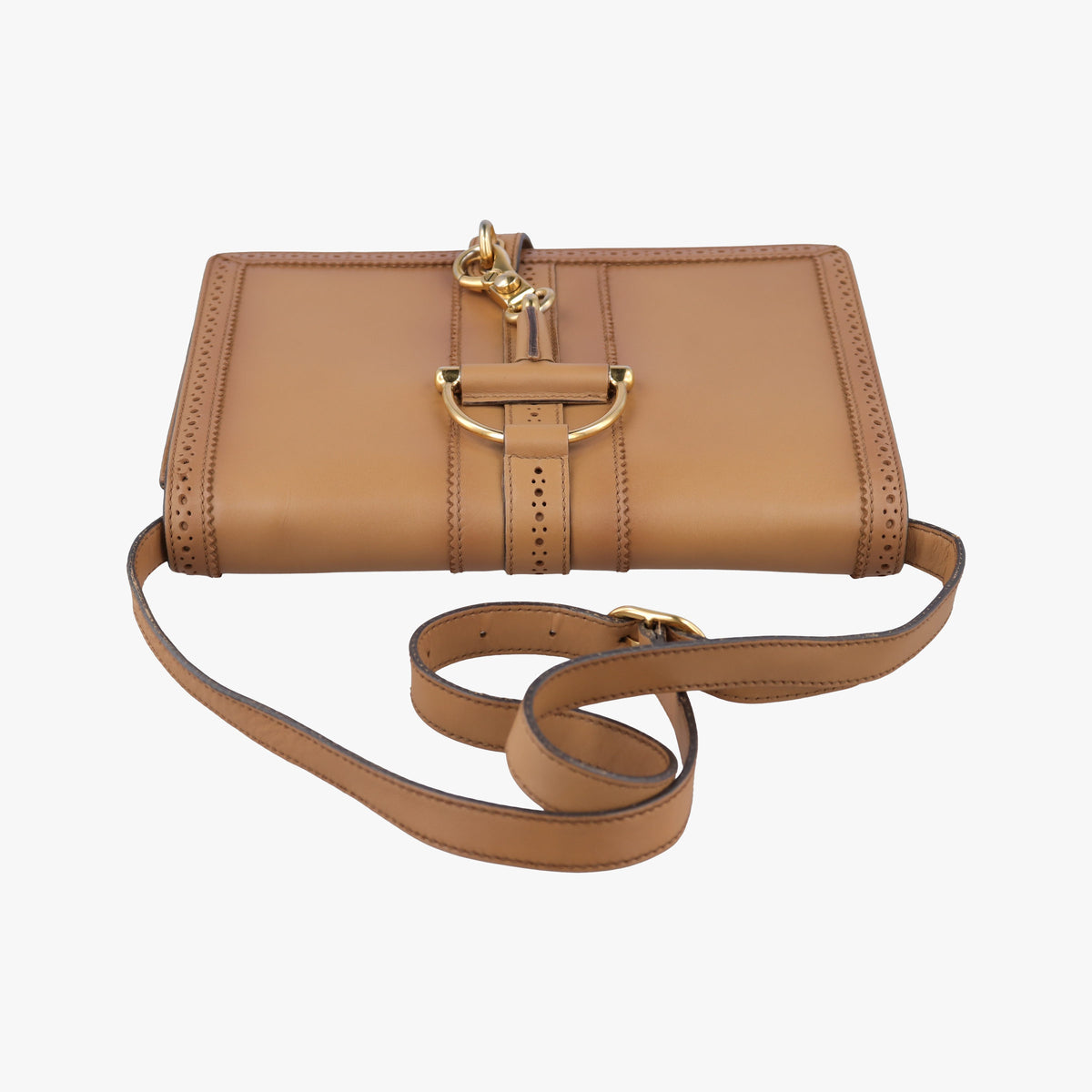 Pre-owned Gucci Duilio Broge Beige Leather 296902 shoulderbag | stylenewstar