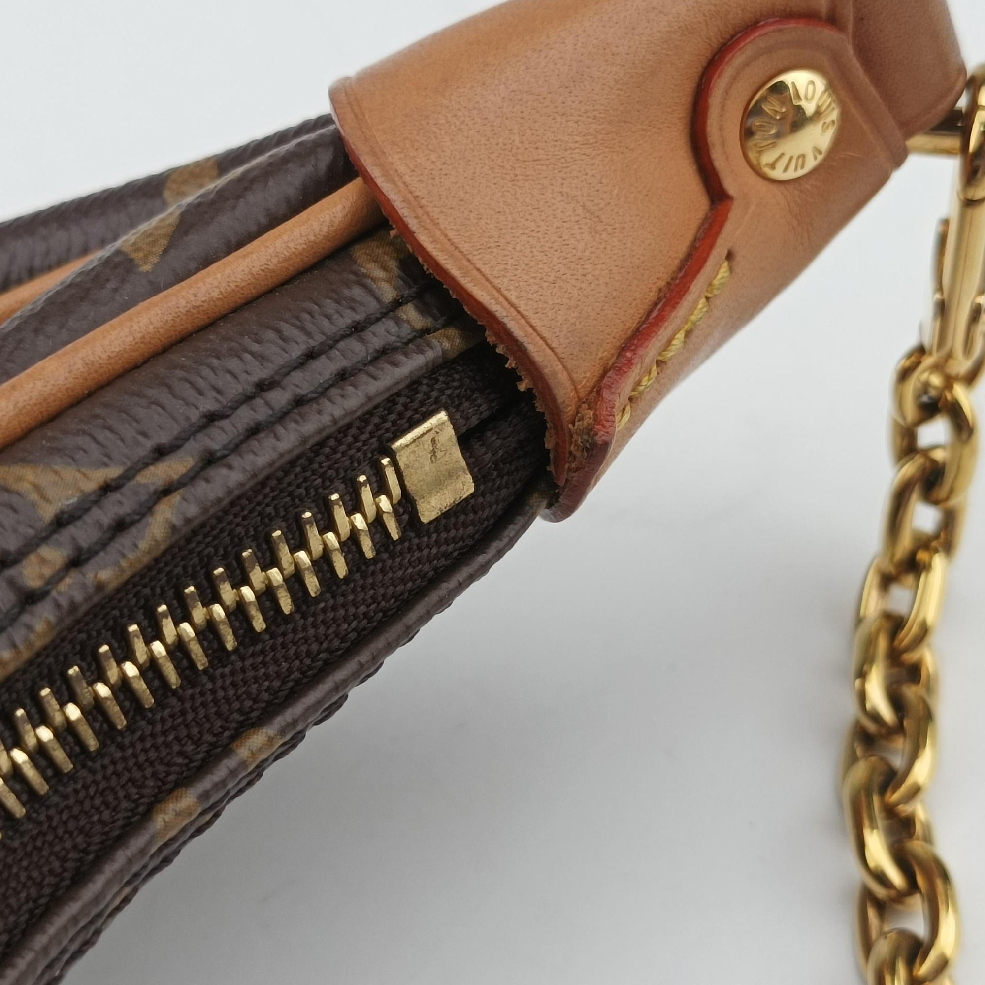 Pre-owned Louis Vuitton LOOP Brown×Beige Monogram Canvas M81098 shoulderbag | stylenewstar
