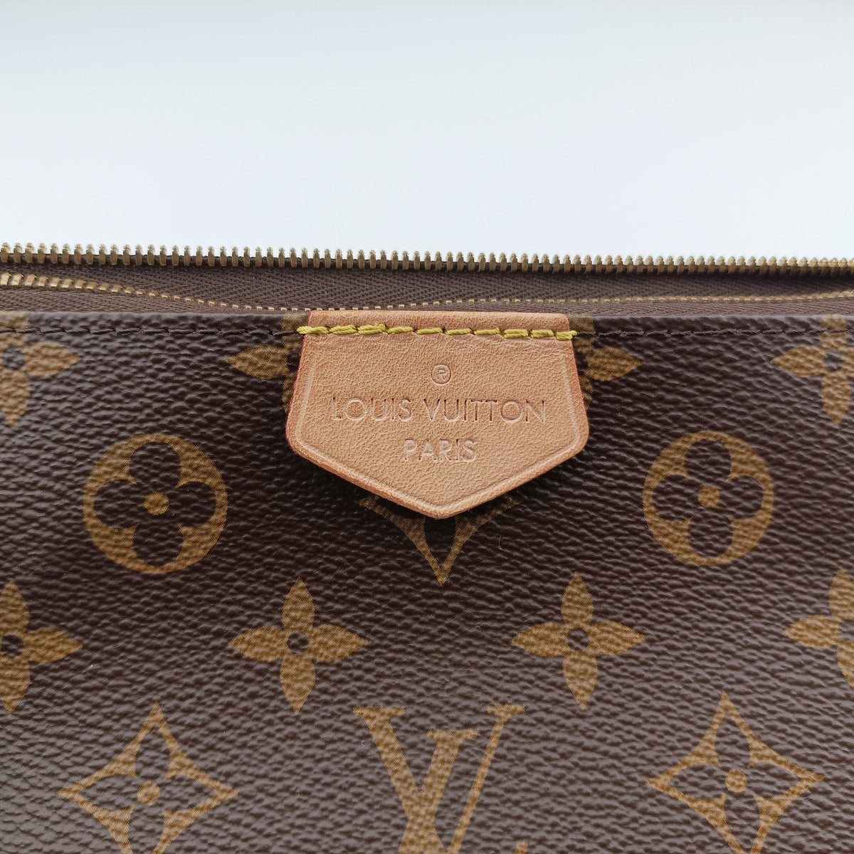 Pre-owned Louis Vuitton Multi Pochette Accessoir brown×khaki Monogram Canvas M44813 shoulderbag | stylenewstar