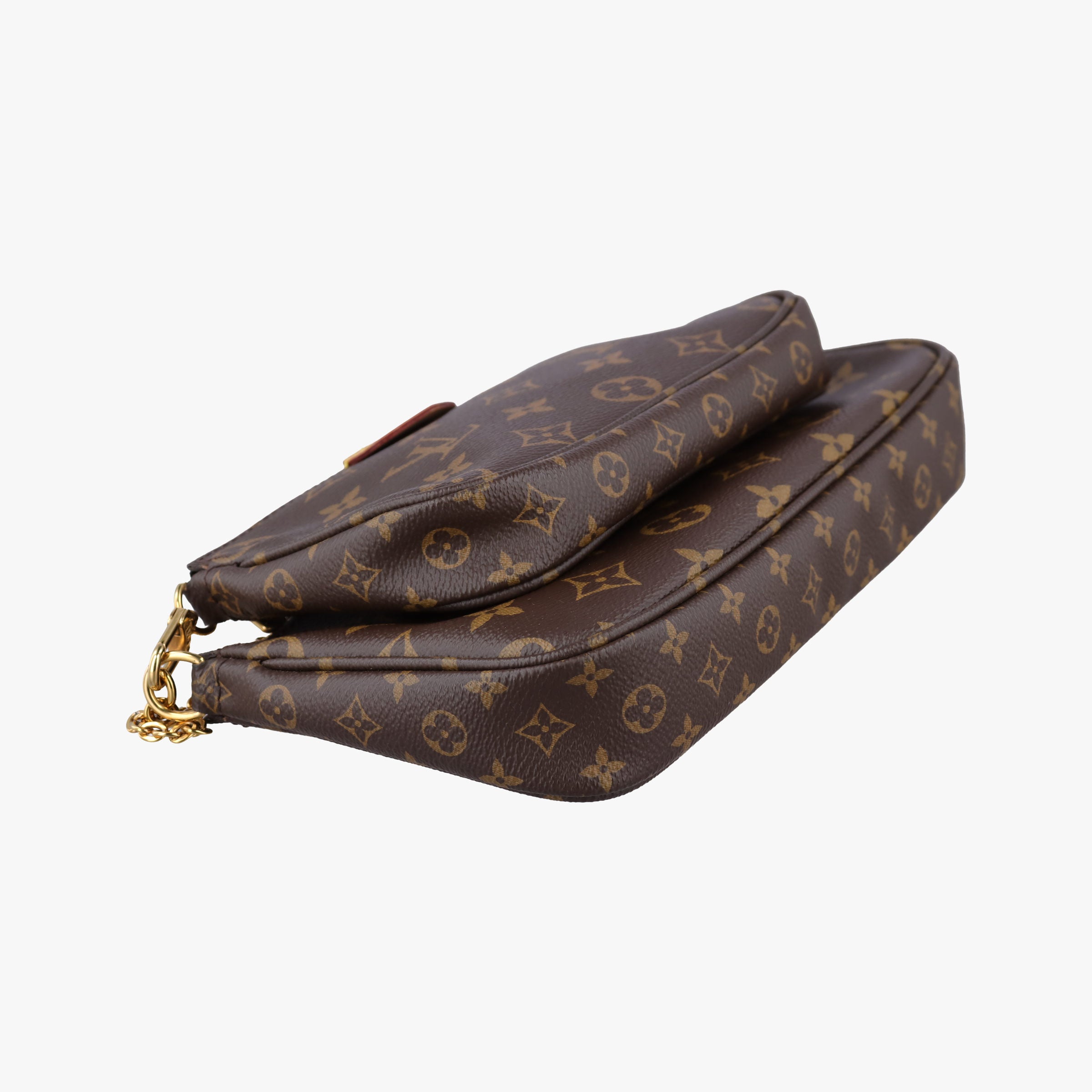 Secondhand Louis Vuitton Multi Pochette Accessoir brown×khaki Monogram Canvas M44813 shoulderbag | stylenewstar