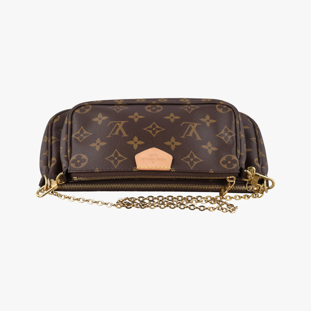 Secondhand Louis Vuitton Multi Pochette Accessoir brown×khaki Monogram Canvas M44813 shoulderbag | stylenewstar