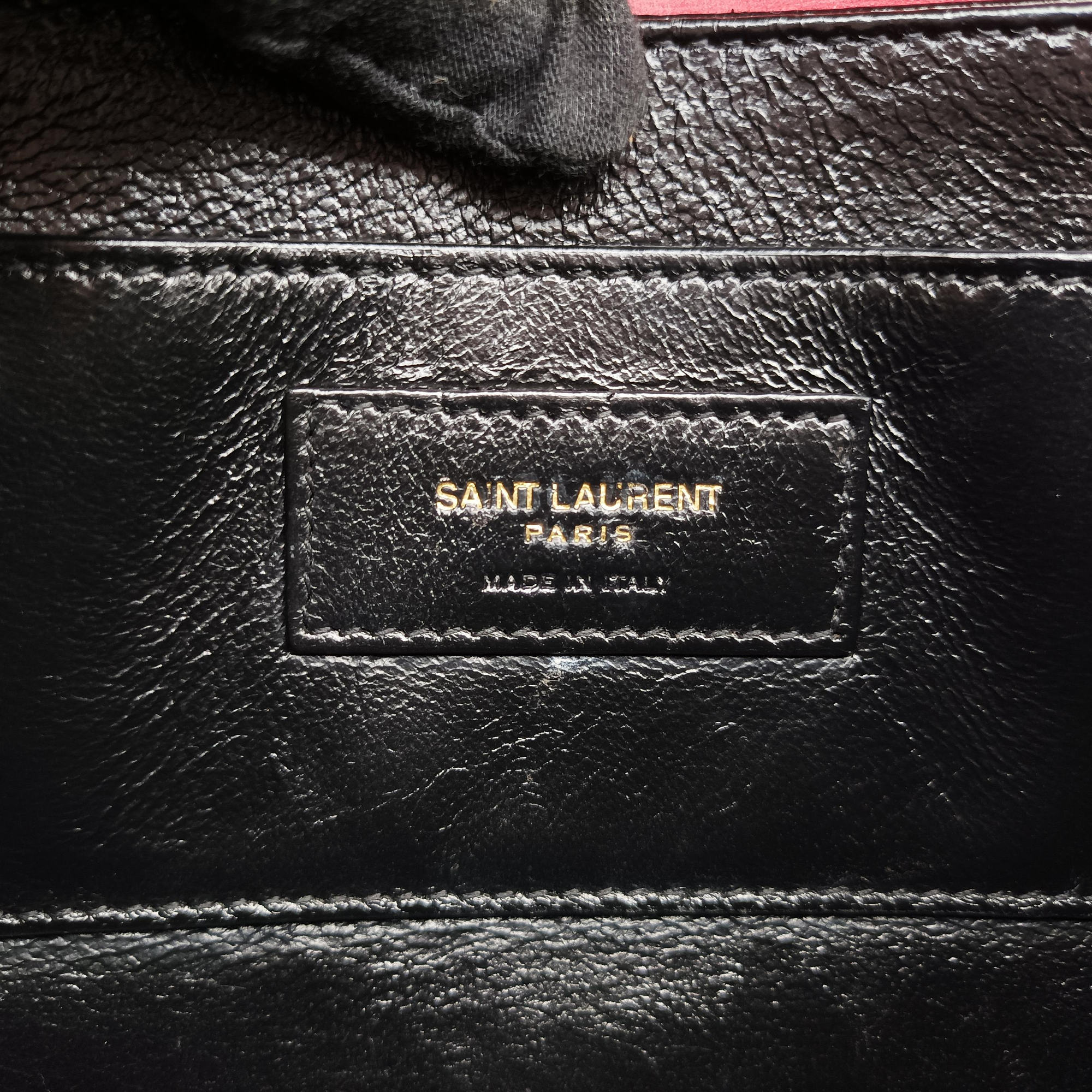 Pre-owned Yves Saint Laurent Solferino Red Leather 634306 shoulderbag | stylenewstar