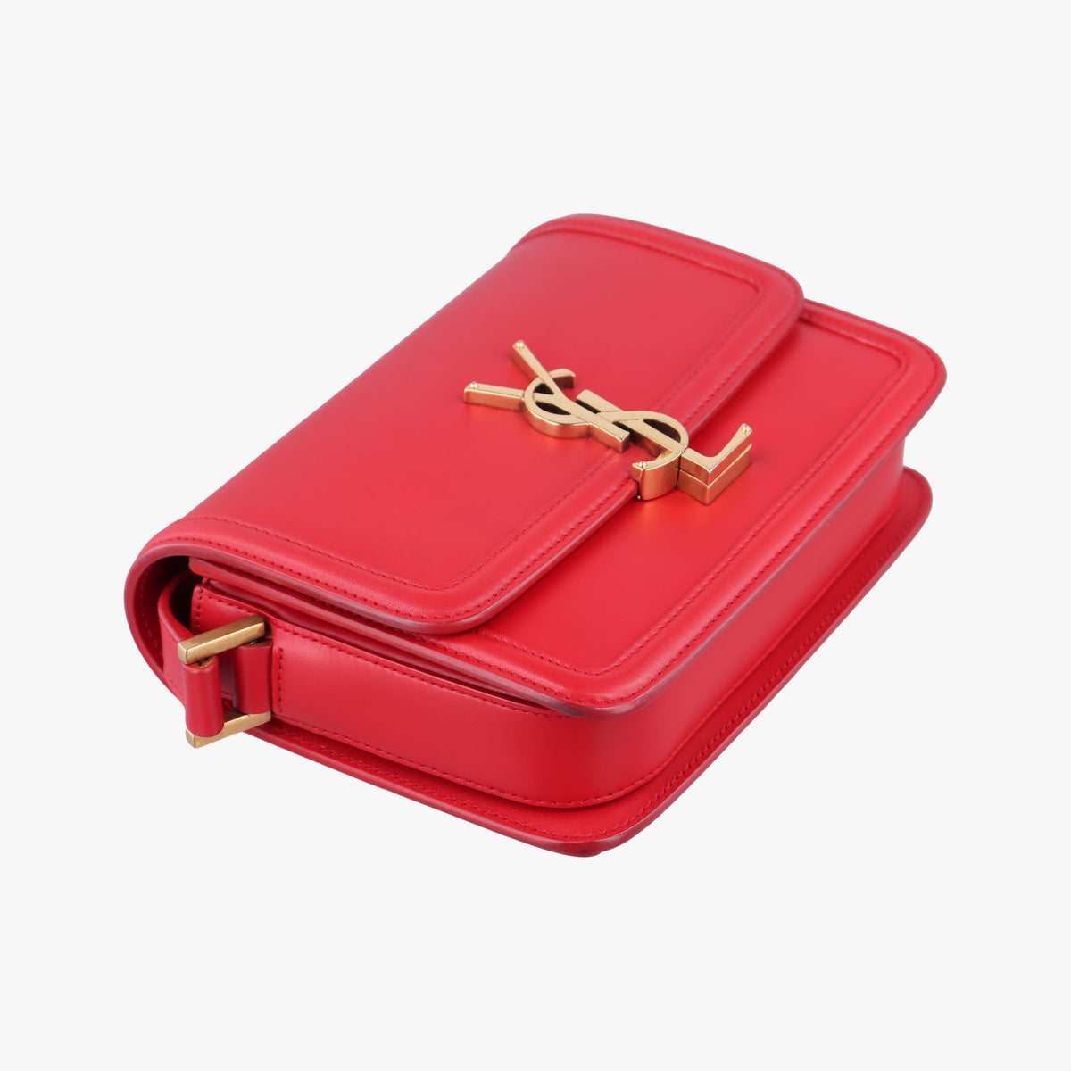 Pre-owned Yves Saint Laurent Solferino Red Leather 634306 shoulderbag | stylenewstar