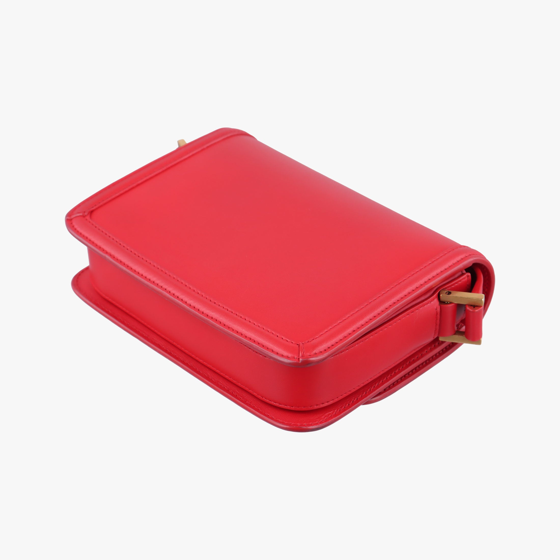 Pre-owned Yves Saint Laurent Solferino Red Leather 634306 shoulderbag | stylenewstar