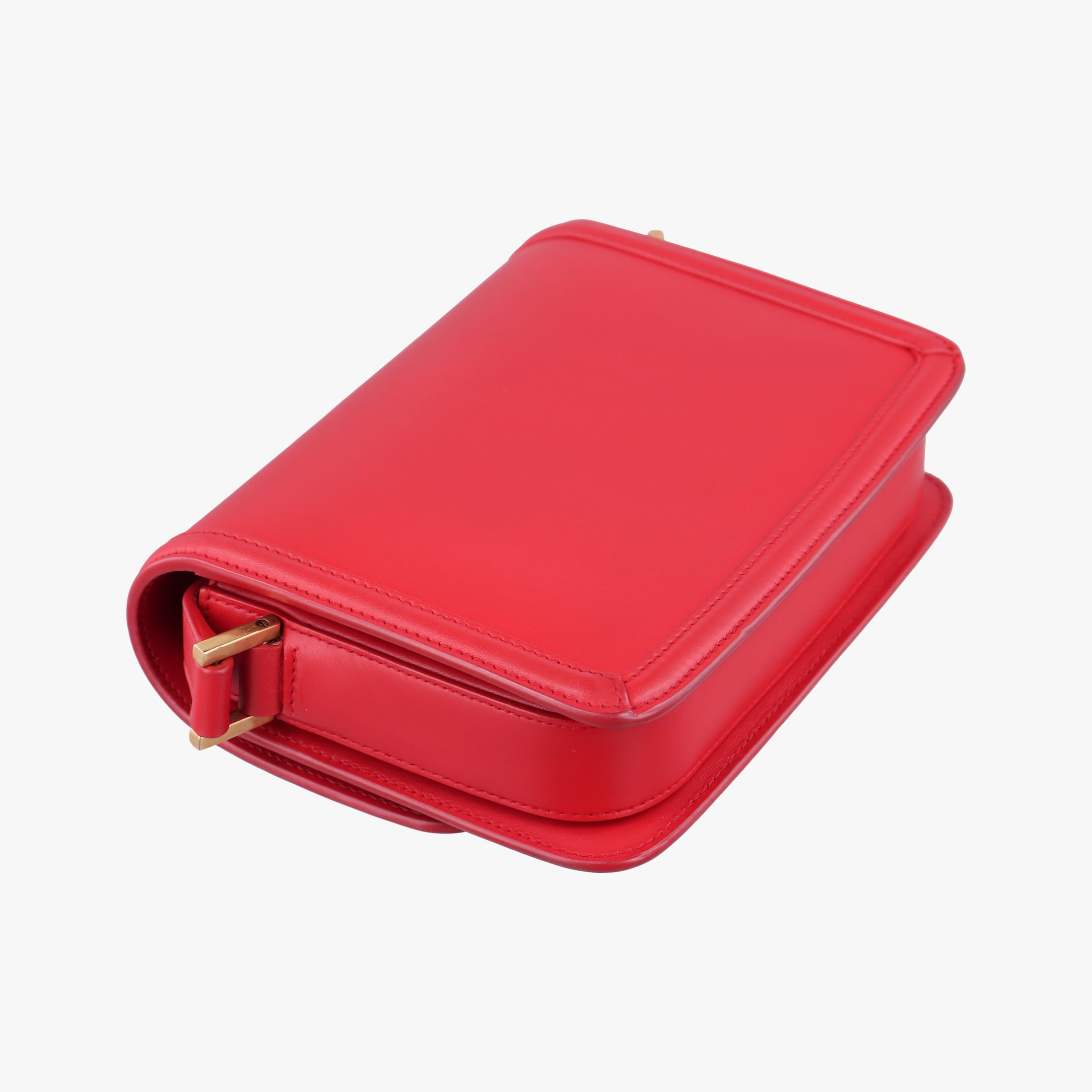 Pre-owned Yves Saint Laurent Solferino Red Leather 634306 shoulderbag | stylenewstar