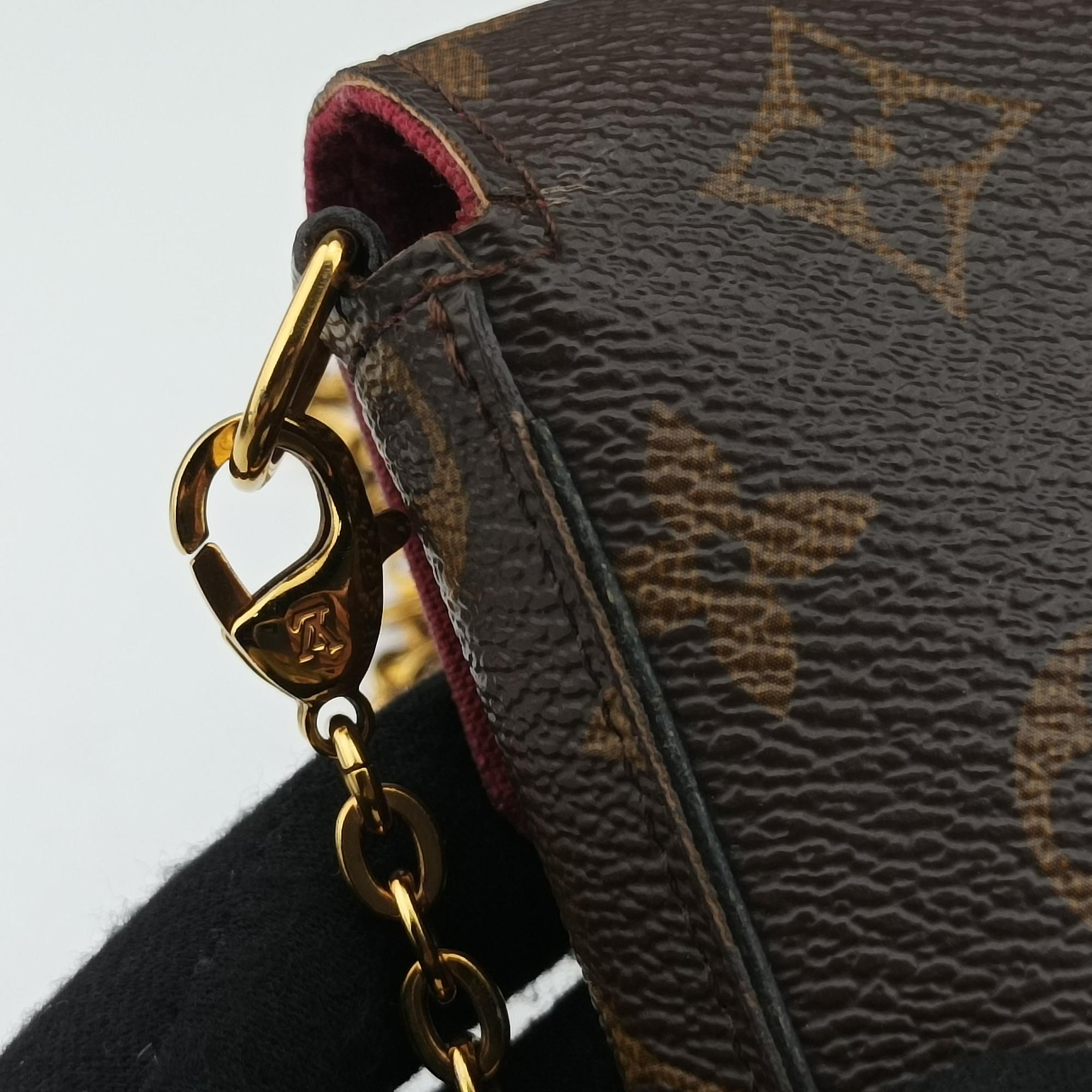 Pre-owned Louis Vuitton Pochette Felicie Brown Monogram Canvas M61276 shoulderbag | stylenewstar