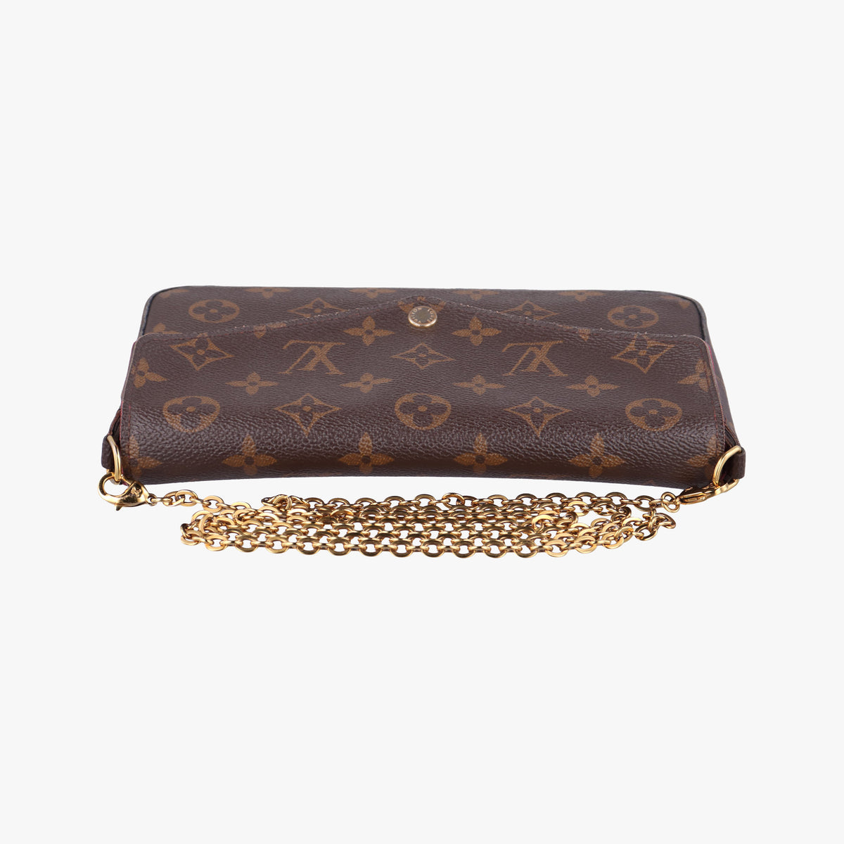 Pre-owned Louis Vuitton Pochette Felicie Brown Monogram Canvas M61276 shoulderbag | stylenewstar