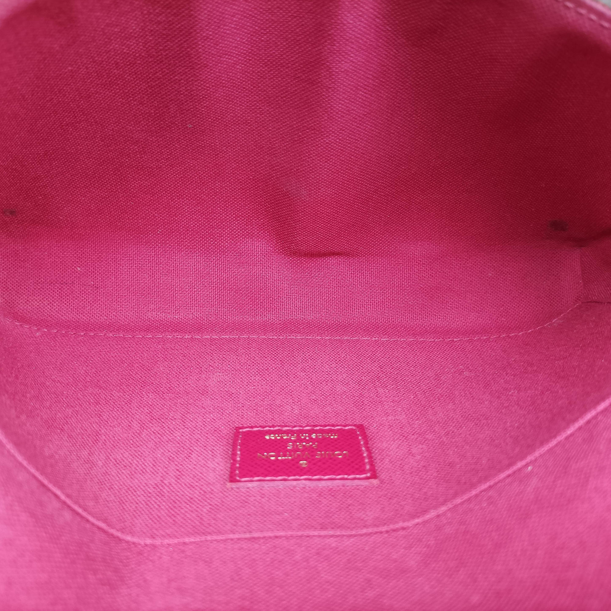 Pre-owned Louis Vuitton Pochette Felicie Brown Monogram Canvas M61276 shoulderbag | stylenewstar