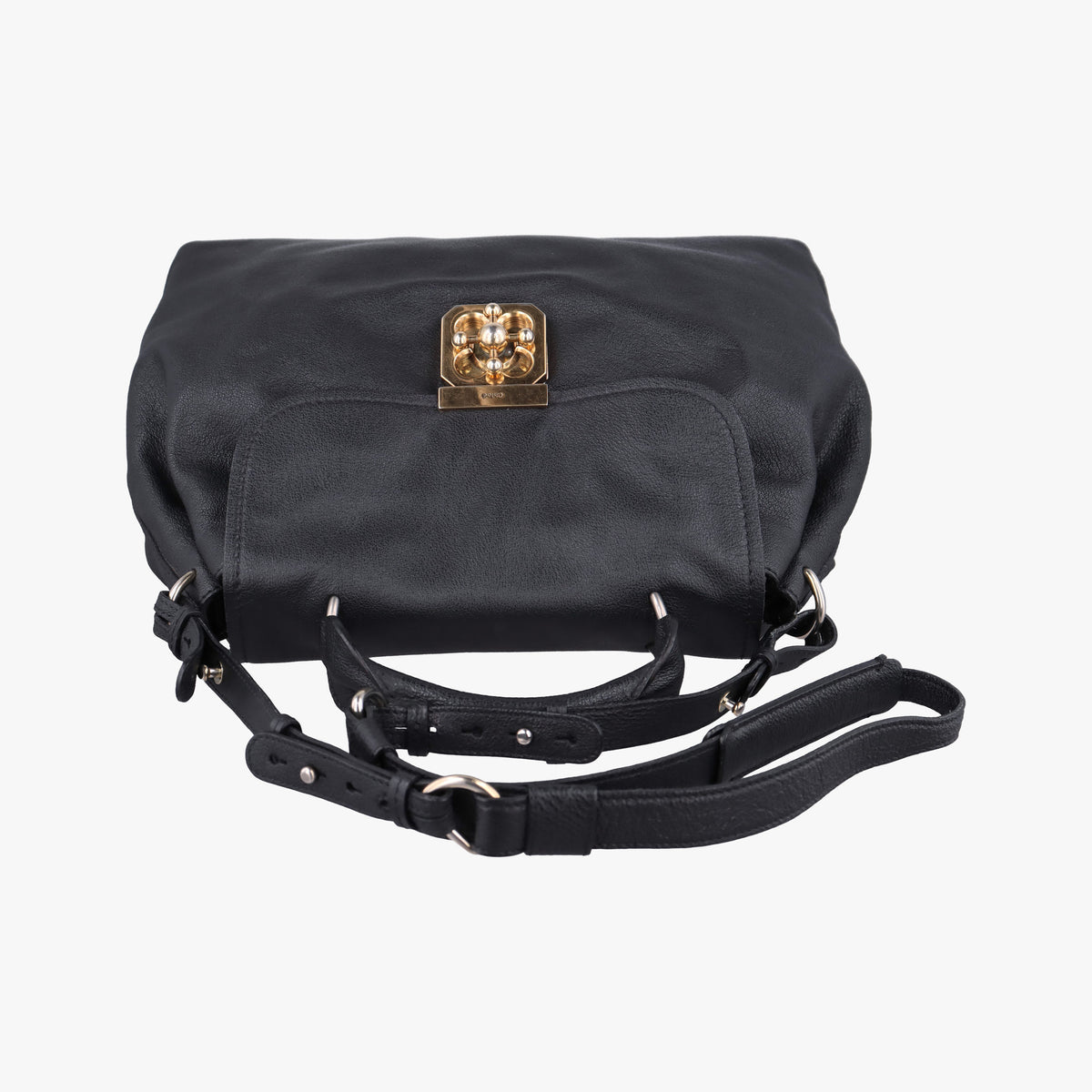 Pre-owned Chloe Elsie Black Leather  shoulderbag | stylenewstar